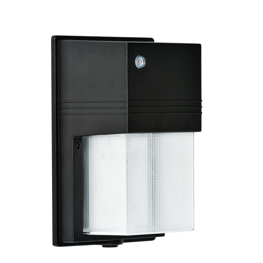 CODE DW10231BK-C 11-in H Matte Black Hardwired Dusk to Dawn Integrated LED Outdoor Wall Light