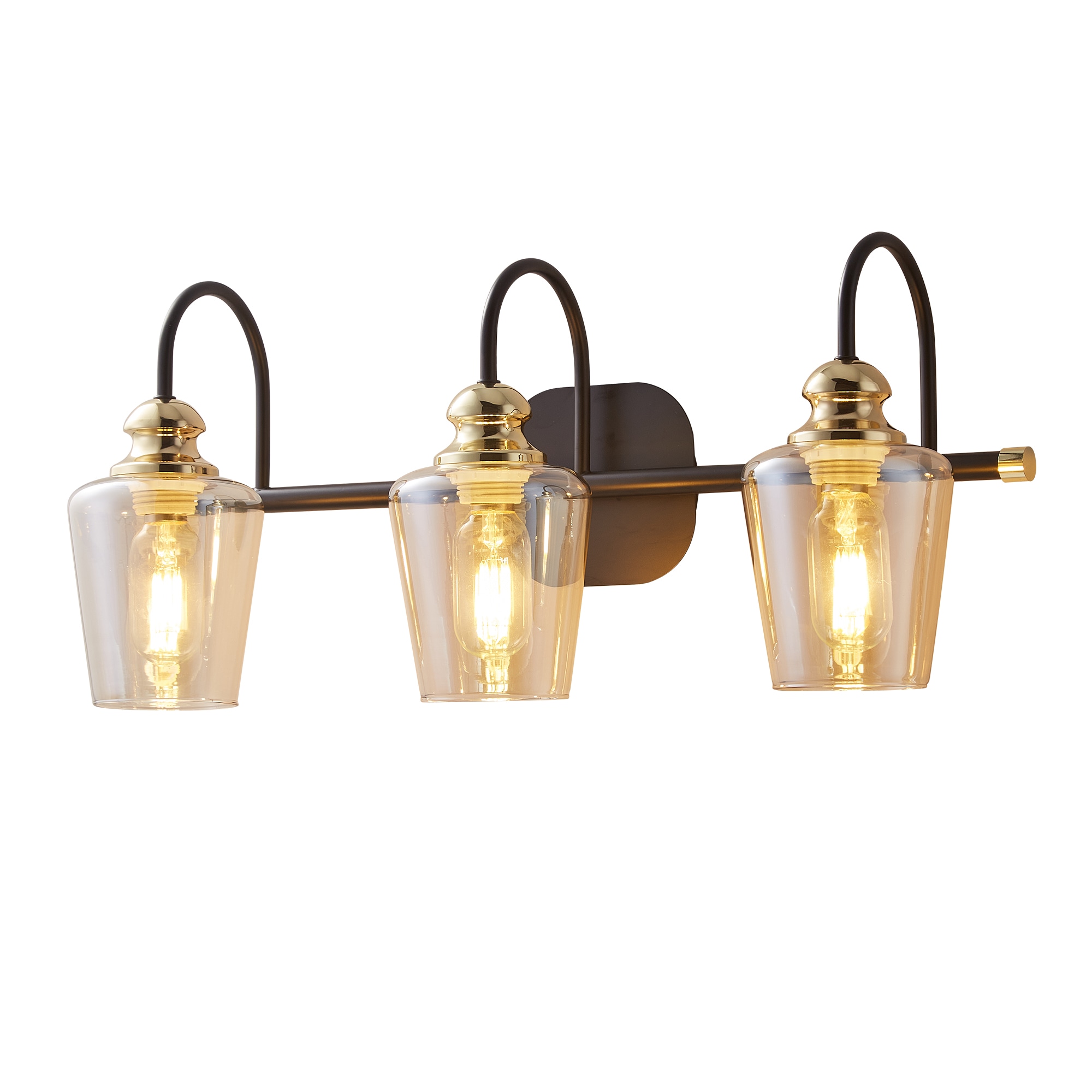 Bayfeve BFXB-1303A26 Wall Lighting 22.3-in 3-Light Black Traditional Vanity Light