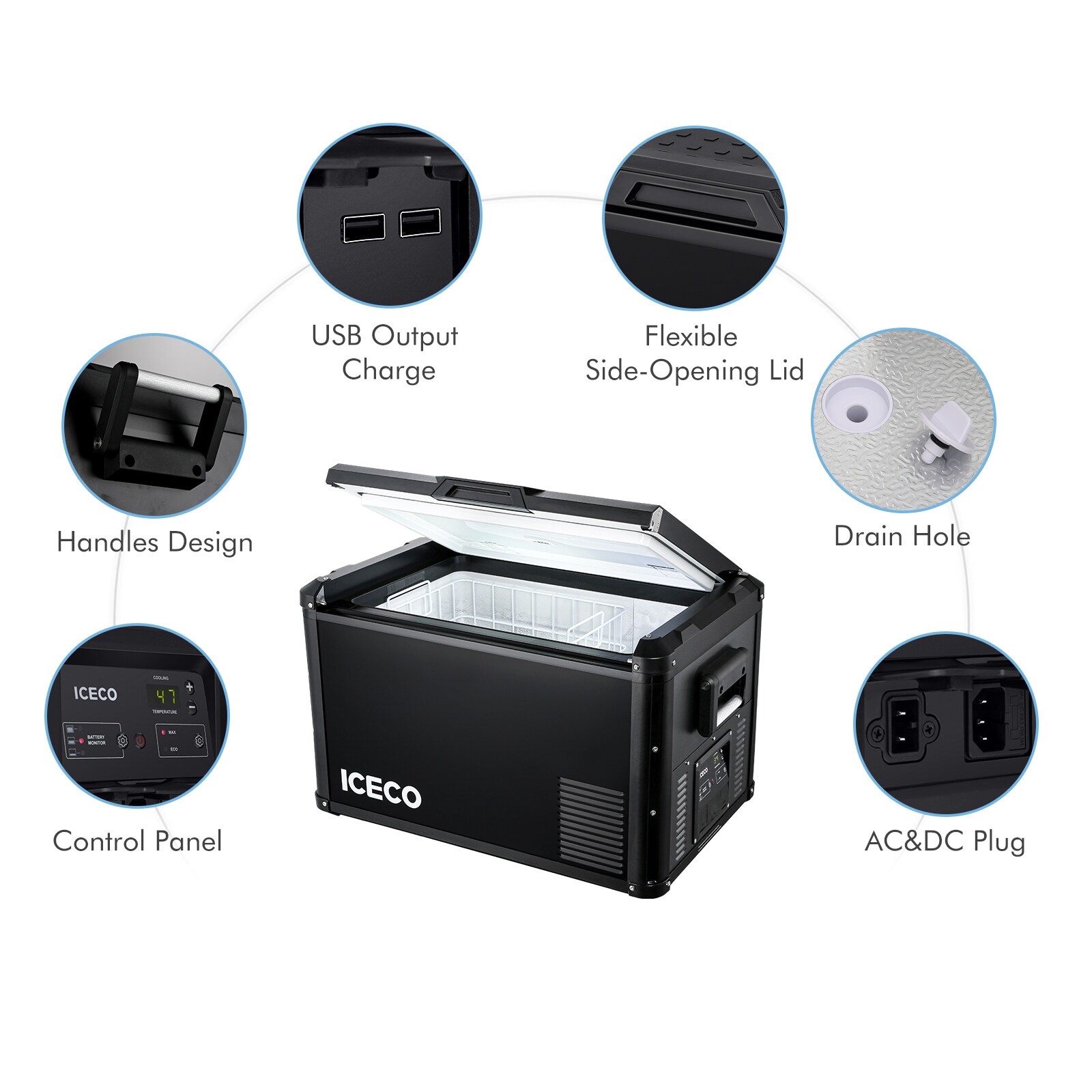 ICECO MC-VL60PROS-BLACK Portable-Coolers - View #5