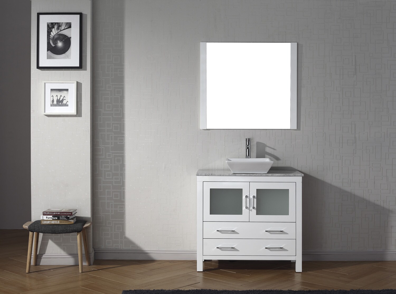 Virtu USA KS-70032-WM-WH Bath-Vanity-Combo - View #2