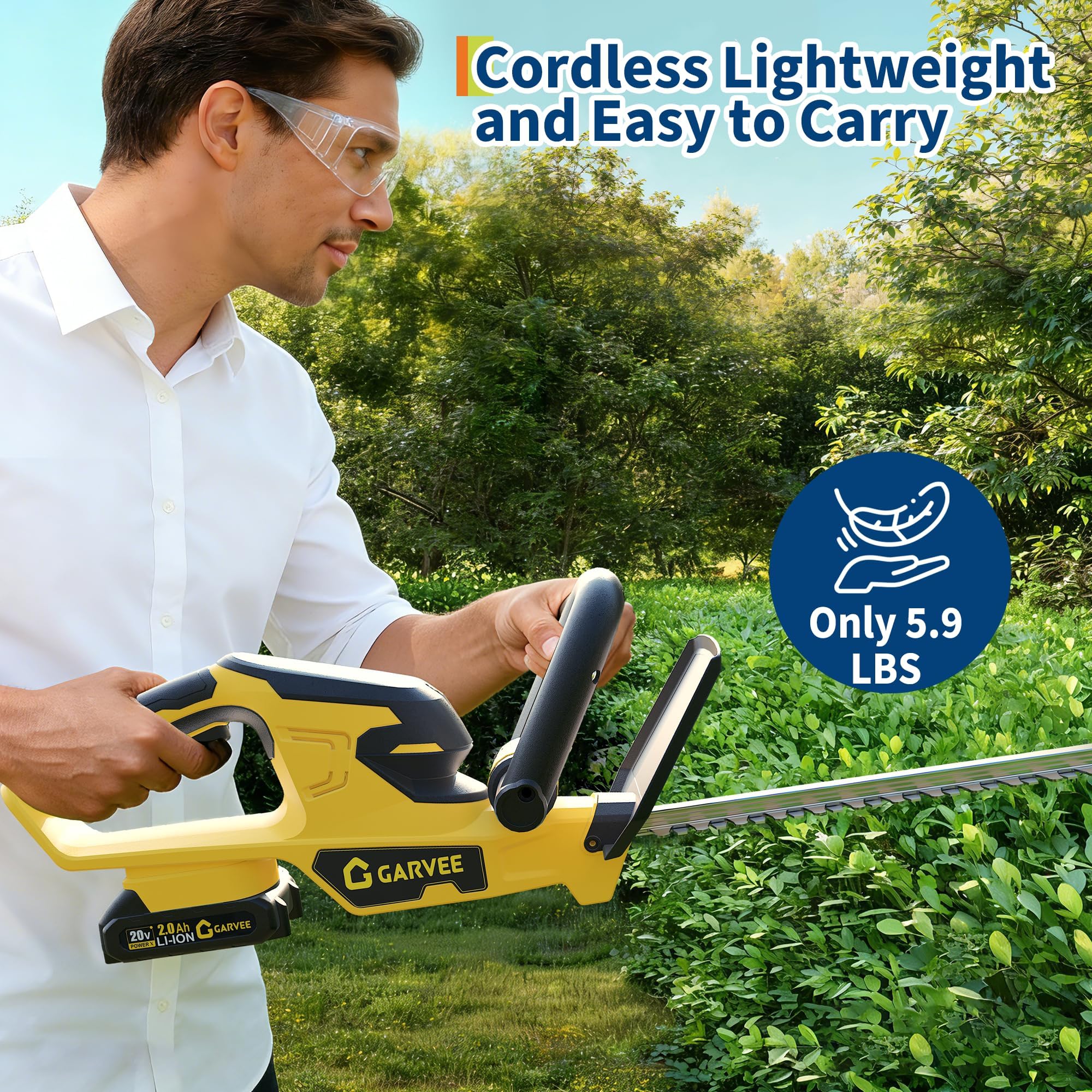 Garvee 25567890123456780 Cordless-Hedge-Trimmers - View #6