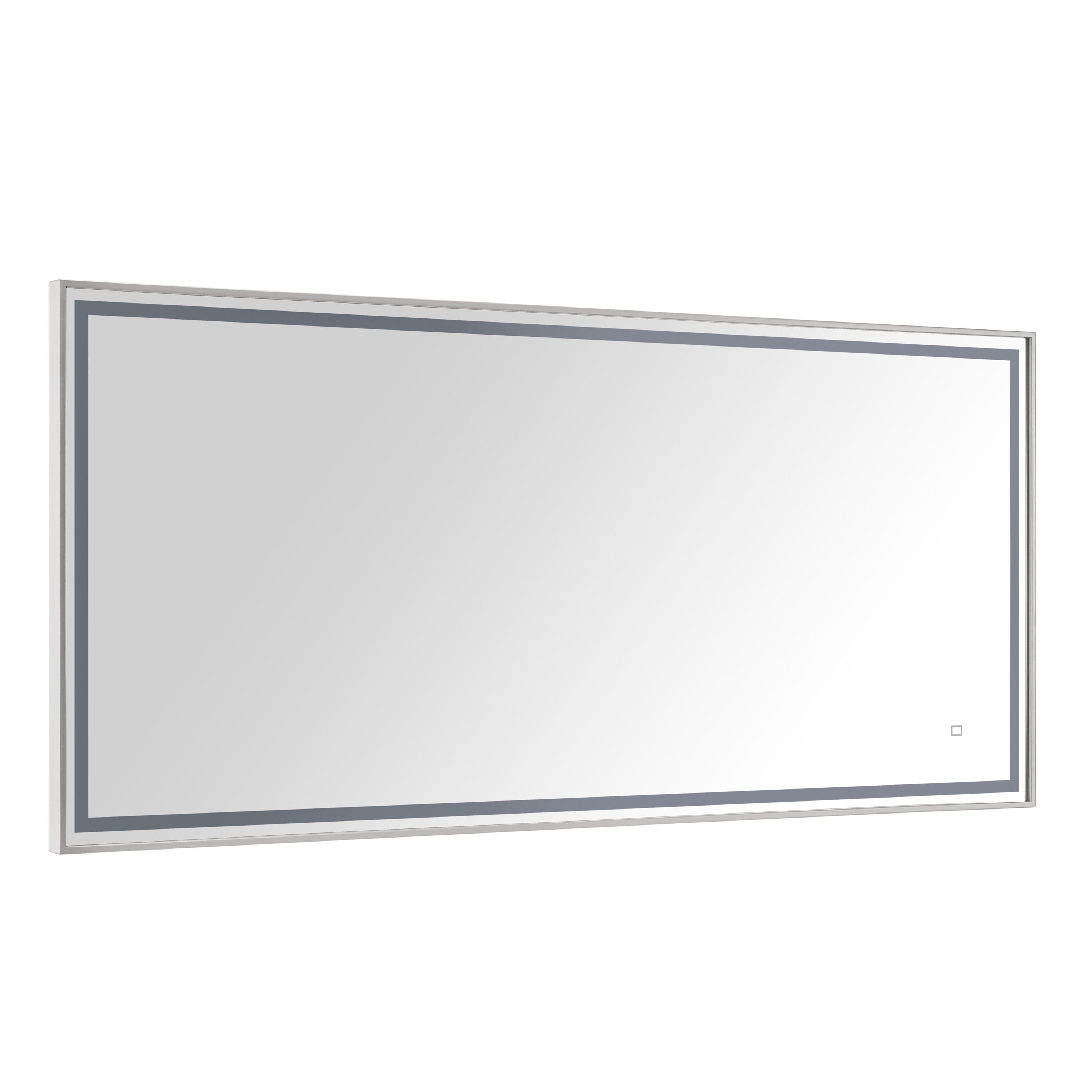 Rectangular Stainless Steel LED Bathroom Vanity Mirror