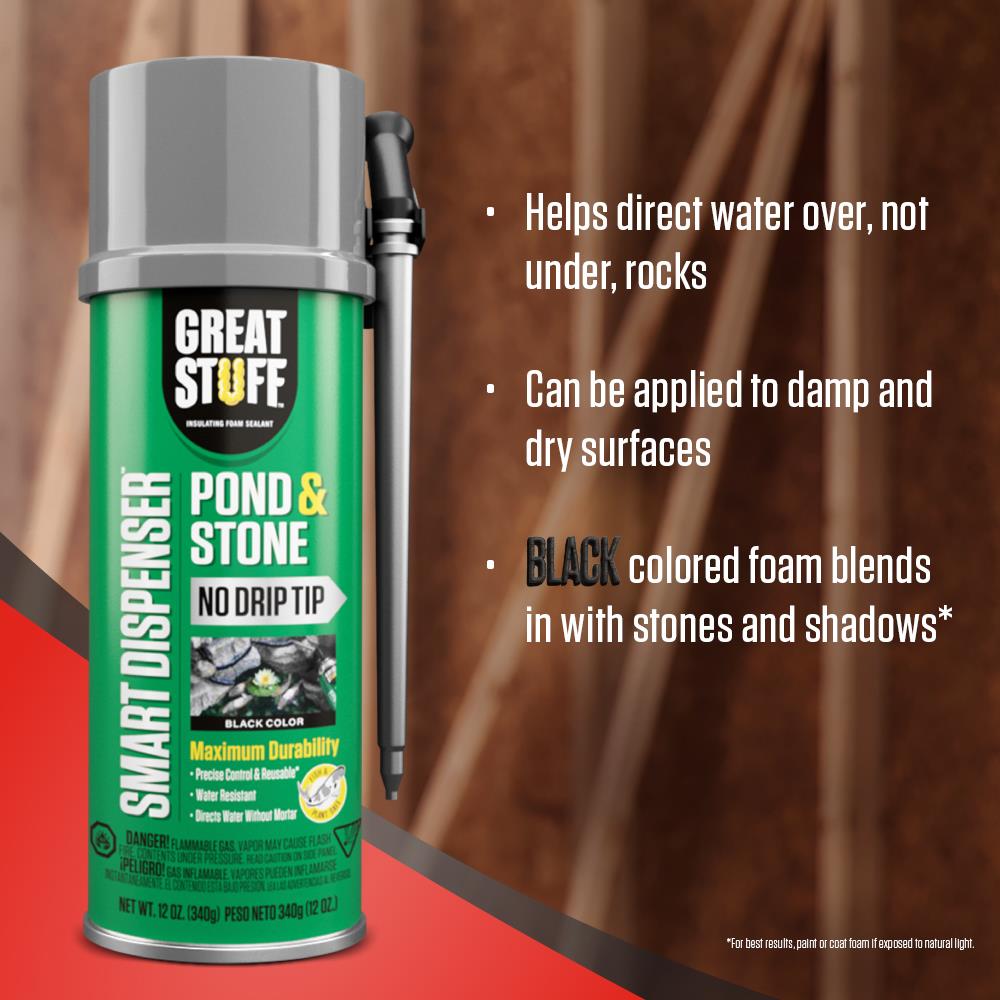 GREAT STUFF™ SMART DISPENSER™ Pond & Stone Expanding Spray Foam - 12 oz. at  Menards®