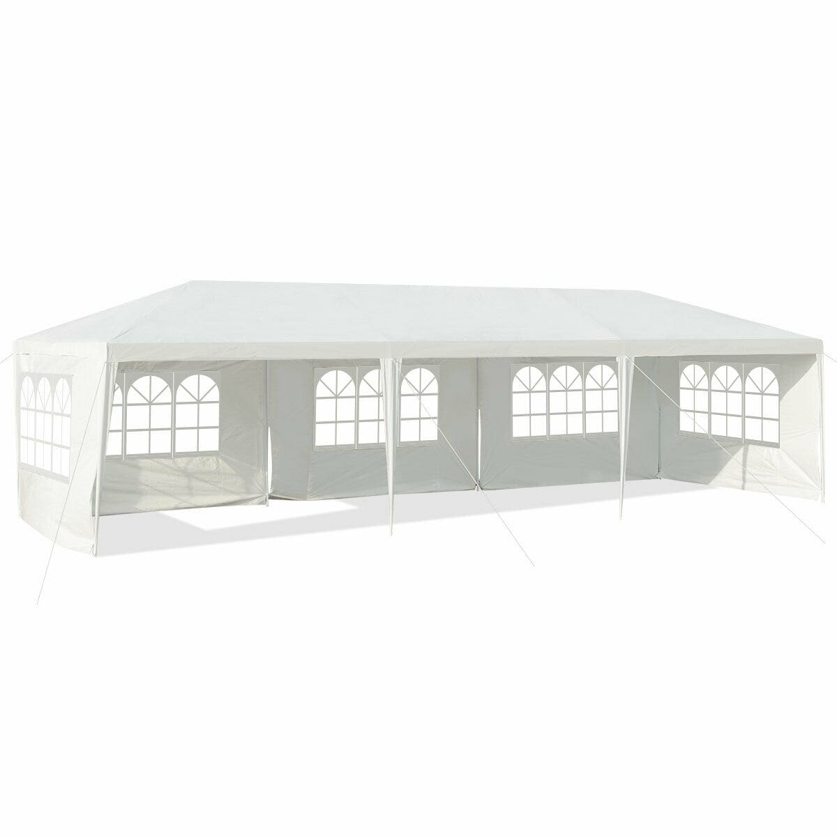 Forclover HYFE-70138 30-Feet x 10-Feet Rectangle White Party canopy