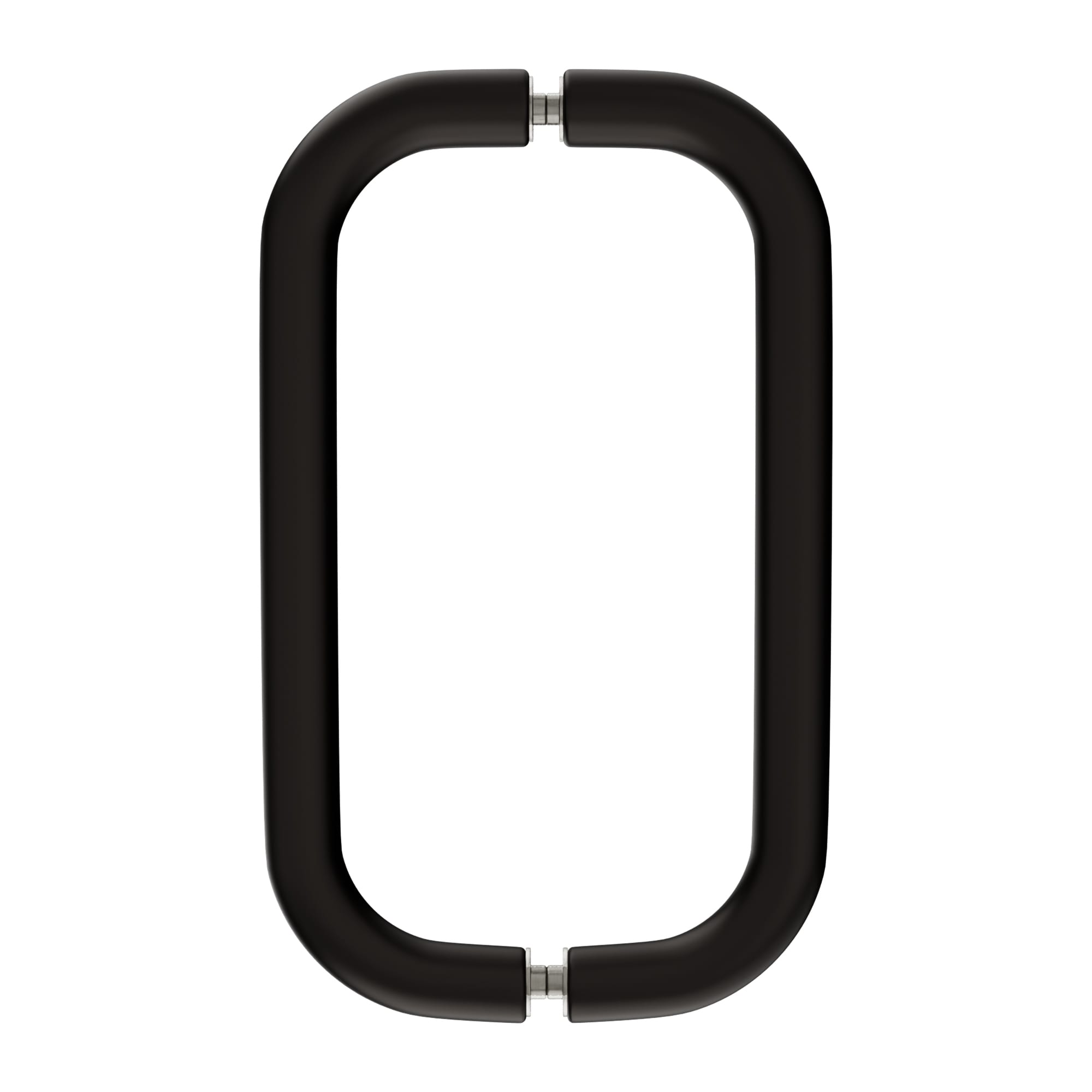Brixwell  PHNW8X80RB Back-To-Back Tubular Pull Handles Without Metal Washers 1/4 In To 1/2 In Glass Thickness 8 In Center-To-Center Oil Rubbed Bronze Finish