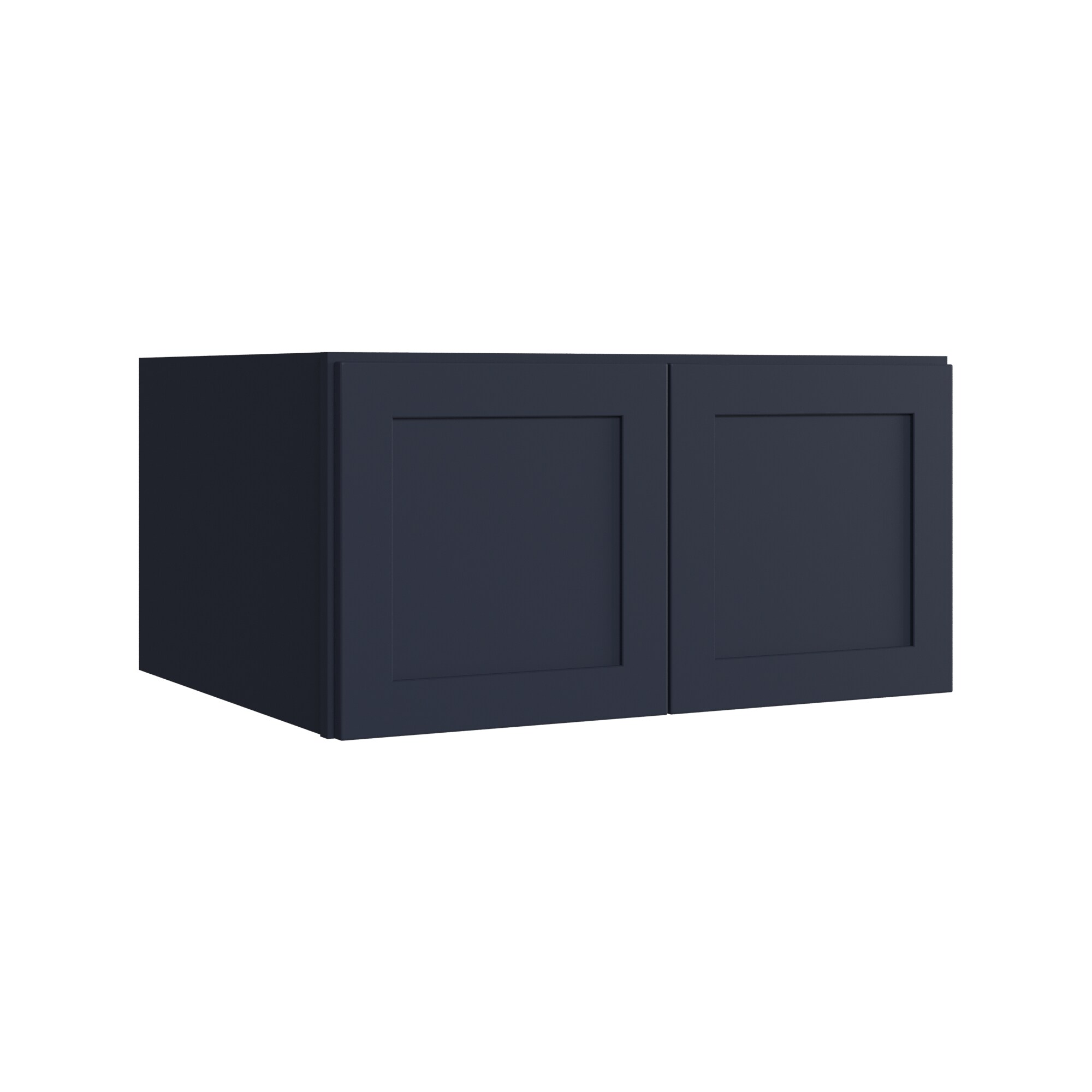 KraftMaid Momentum WR3015G77 Deveron 30-in W x 15-in H x 24-in D Midnight Wall Fully assembled Plywood Cabinet (Recessed Panel Shaker)