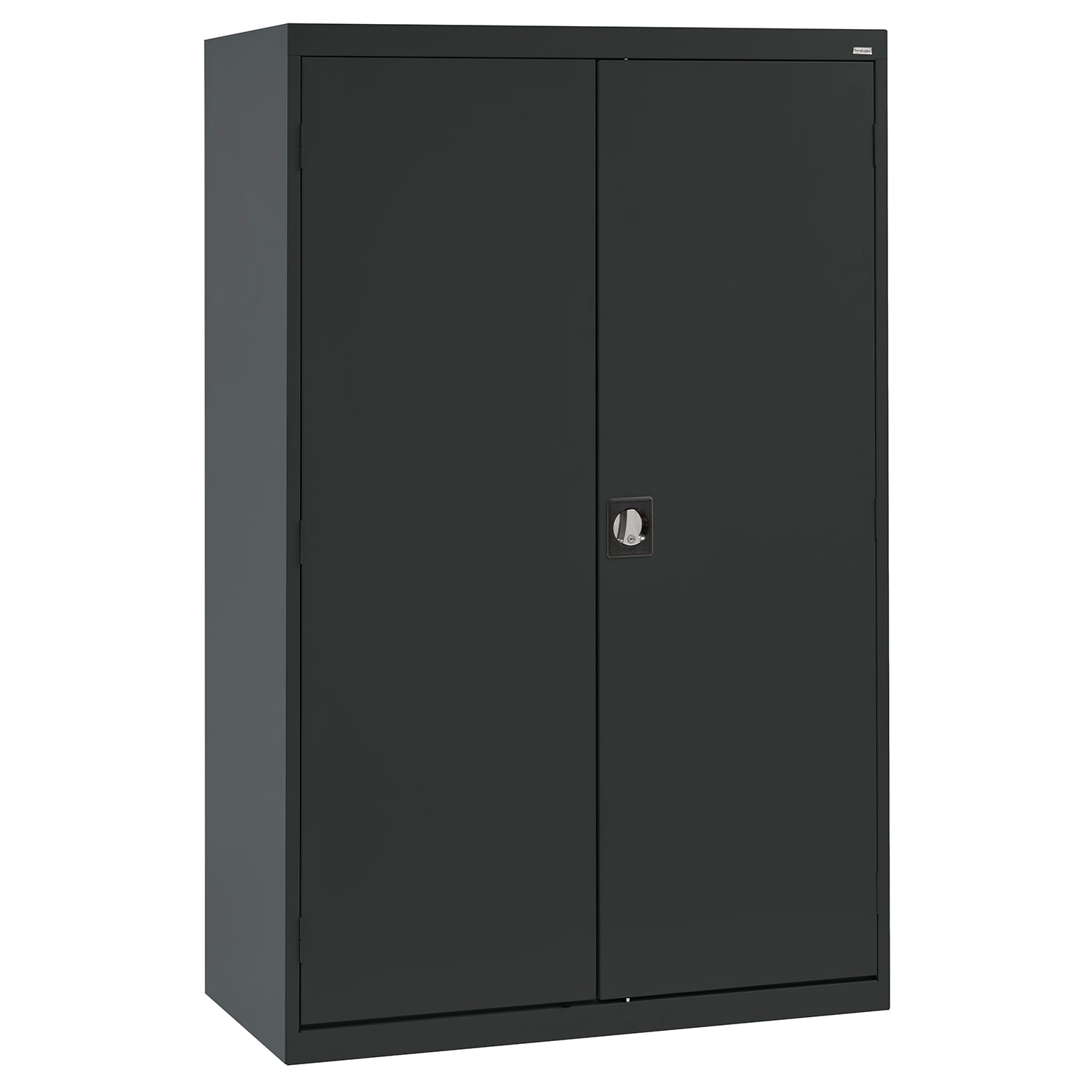 Steel Freestanding Garage Cabinet in Black (46-in W x 72-in H x 24-in D) | - Sandusky EACR462472-09