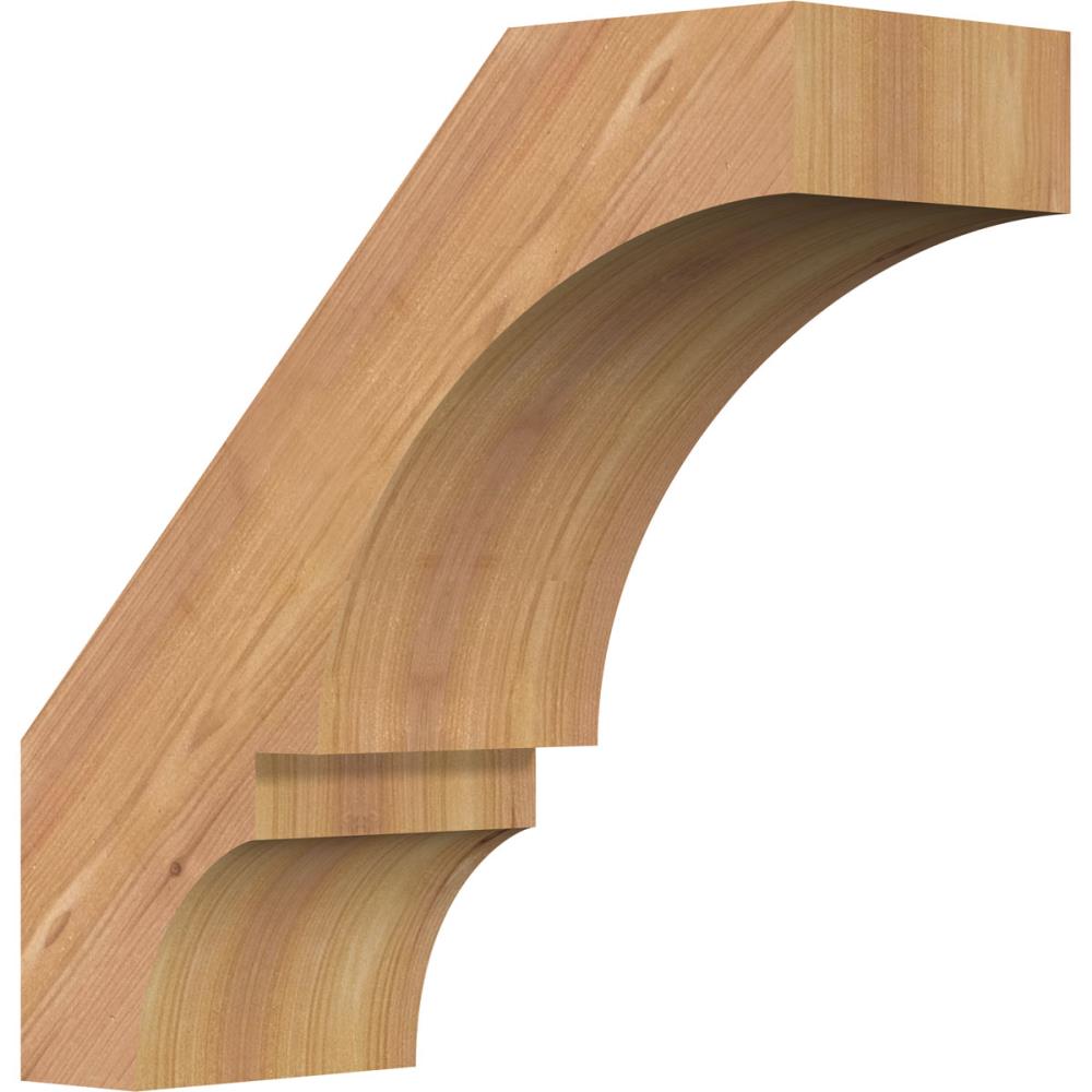 Ekena Millwork BRC06X14X14BOA00SWR 5-1/2-in x 14-in x 14-in Western Red Cedar Unfinished Wood Balboa Smooth Knee Brace