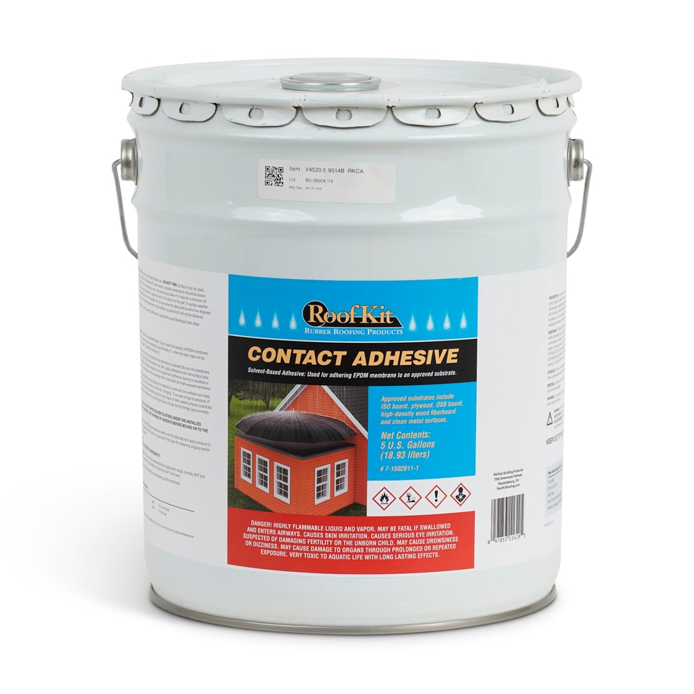 RoofKit Roofing Products Contact 640-fl oz Off-white Roof Adhesive in ...