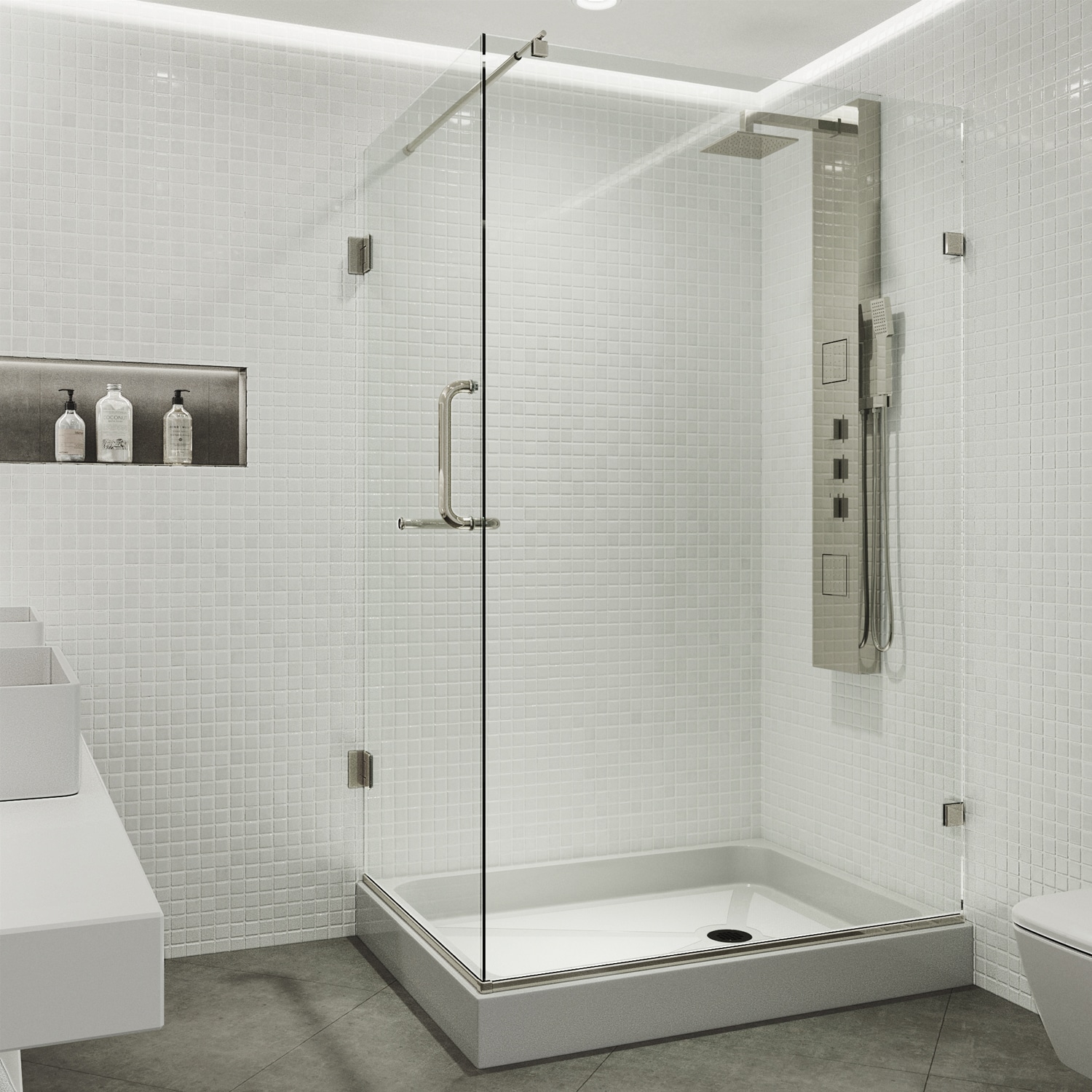 VIGO VG6012BNCL36WR Alcove-Shower-Kit - View #5