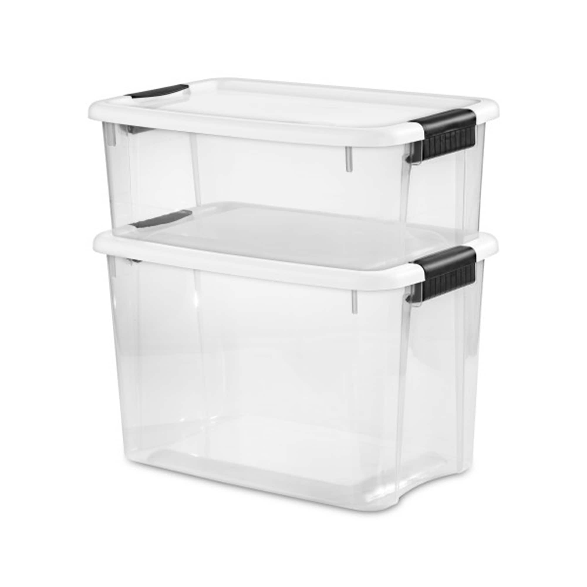 Sterilite 9.5 x 6.5 x 4 Inch Open Storage Bin with Carry Handles (48 Pack)  