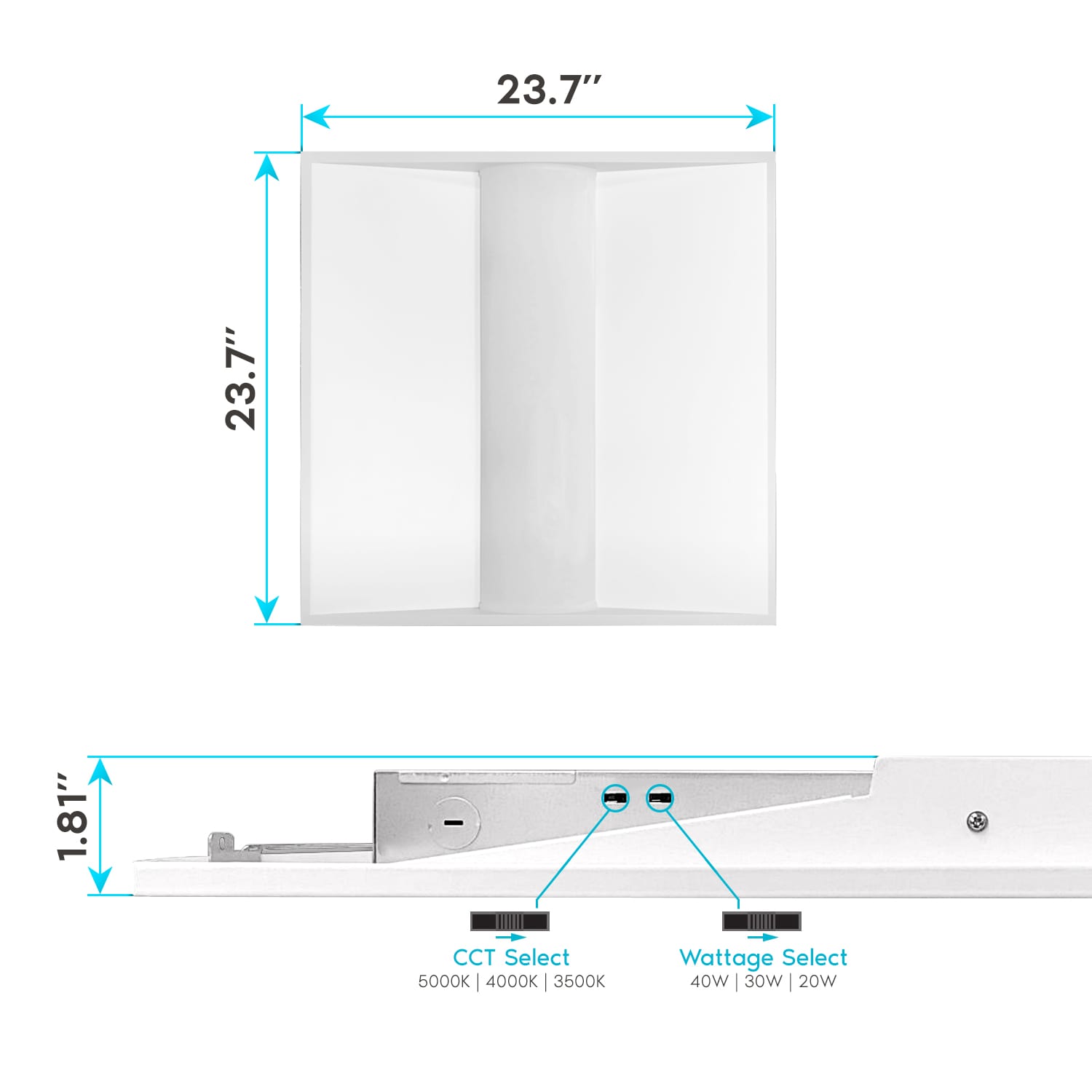 Luxrite LR25136-2PK Led-Panel-Lights - View #9