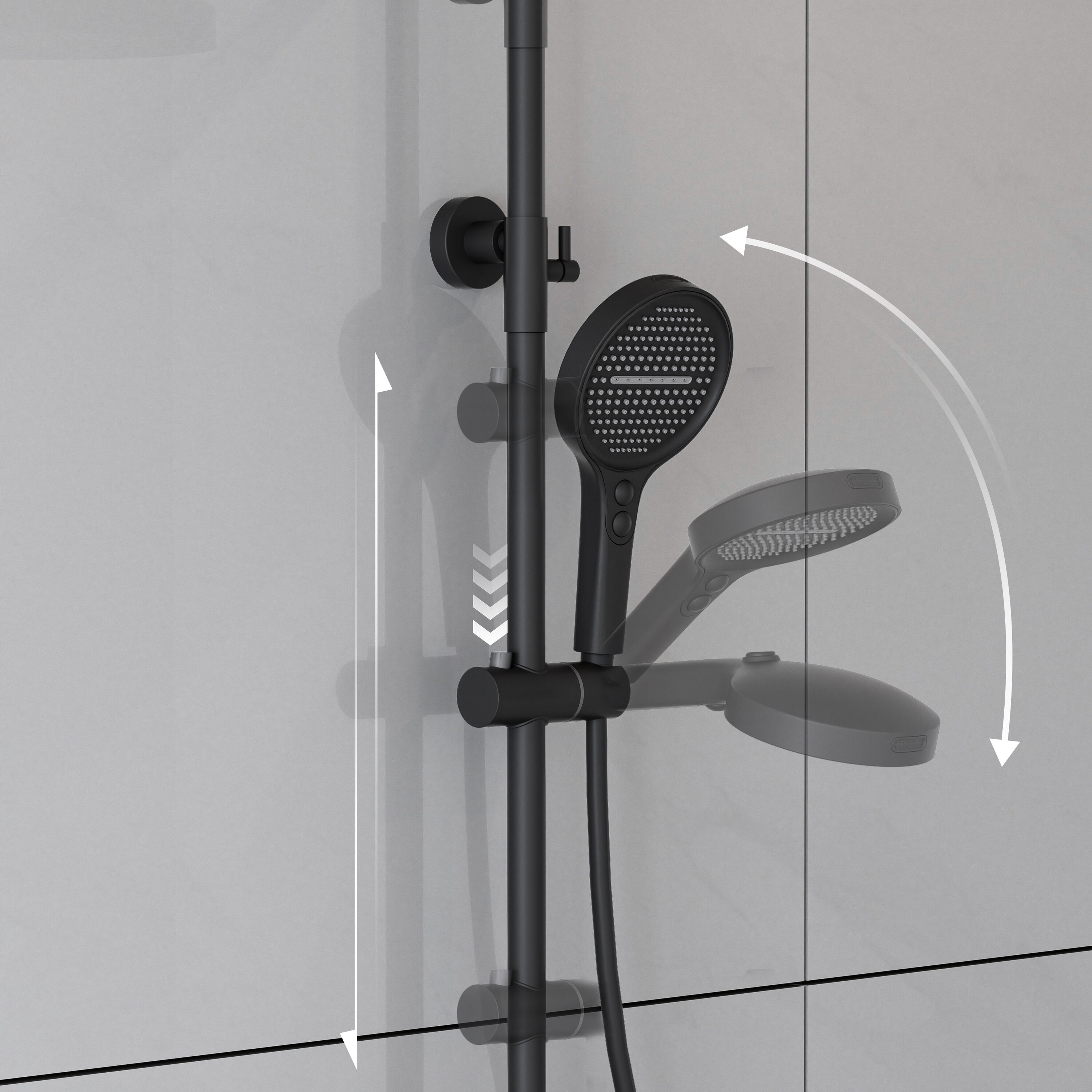 MODLAND MDL1SS32MB6 Showerhead-Bar-Panels - View #15
