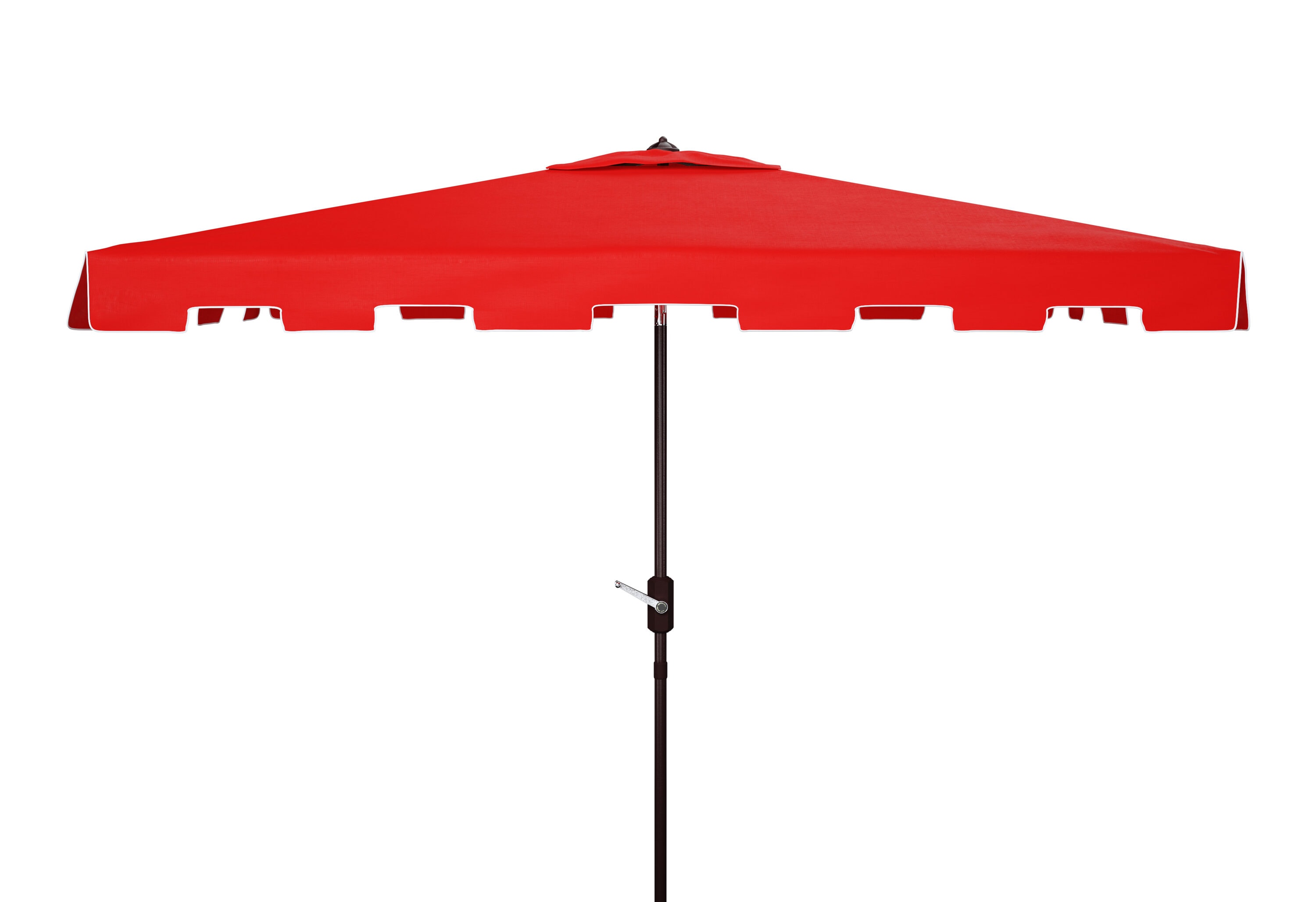 Safavieh PAT8300J 9.84-ft Aluminum Red Auto-tilt Market Patio Umbrella