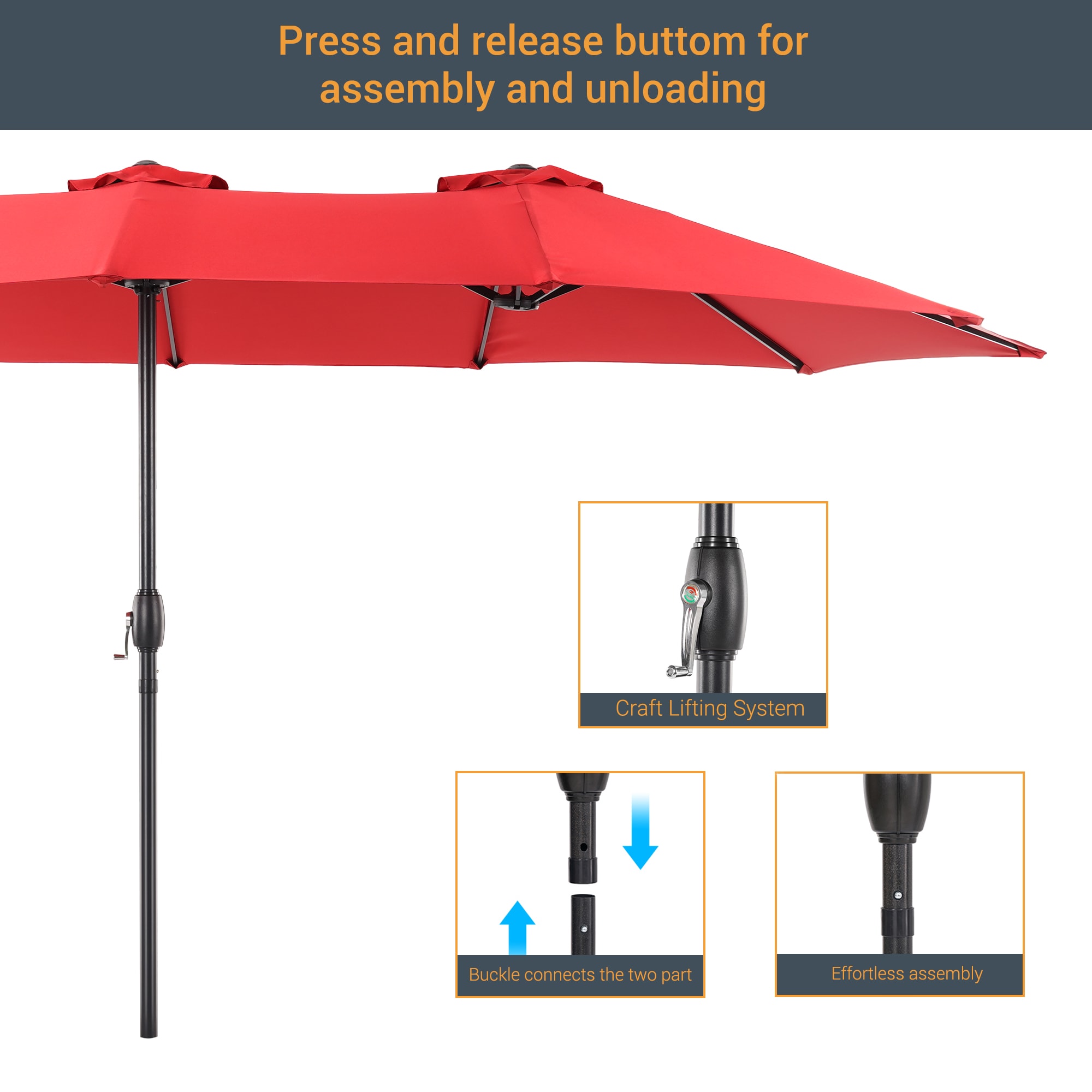 ACEGOSES LW-MK-460RD-B Umbrellas-2 - View #4