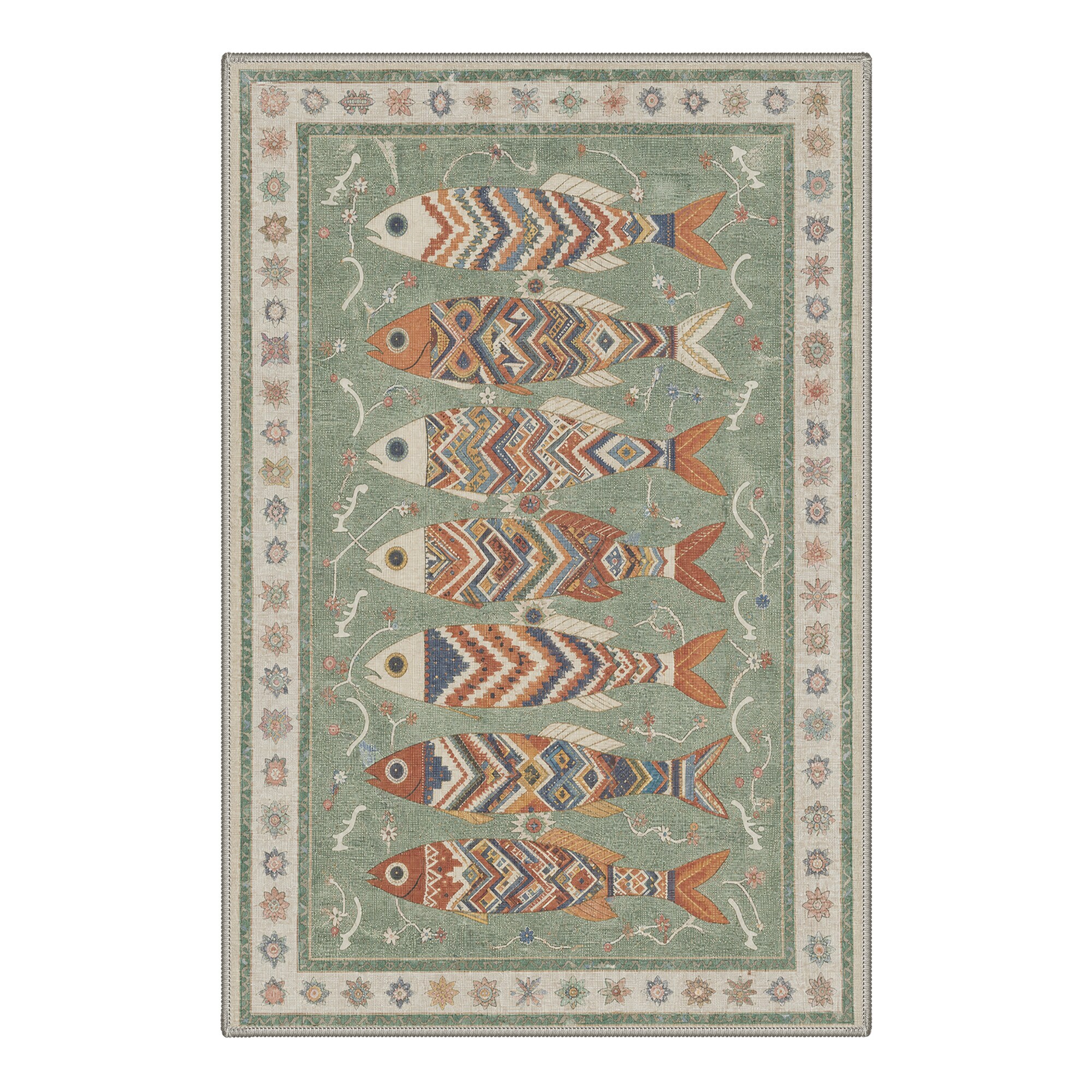 BAVNI ARB3254-GREEN-2X3 rugs - View #6