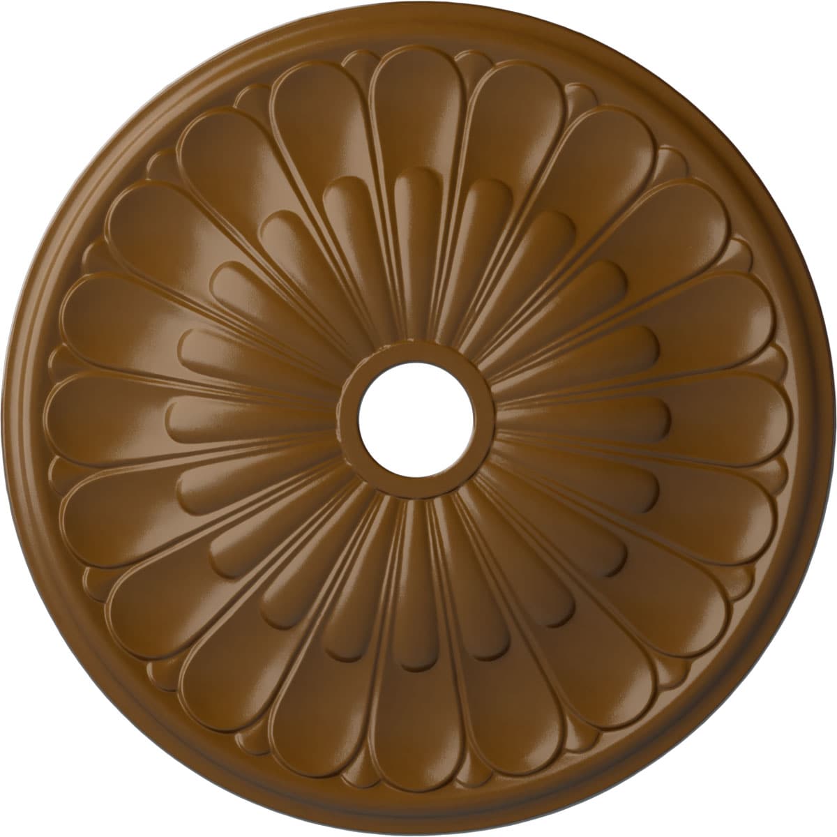 Ekena Millwork CM26ELSTF Elsinore 26.75-in W x 26.75-in L Painted Smokey Topaz Polyurethane Whole Ceiling Medallion