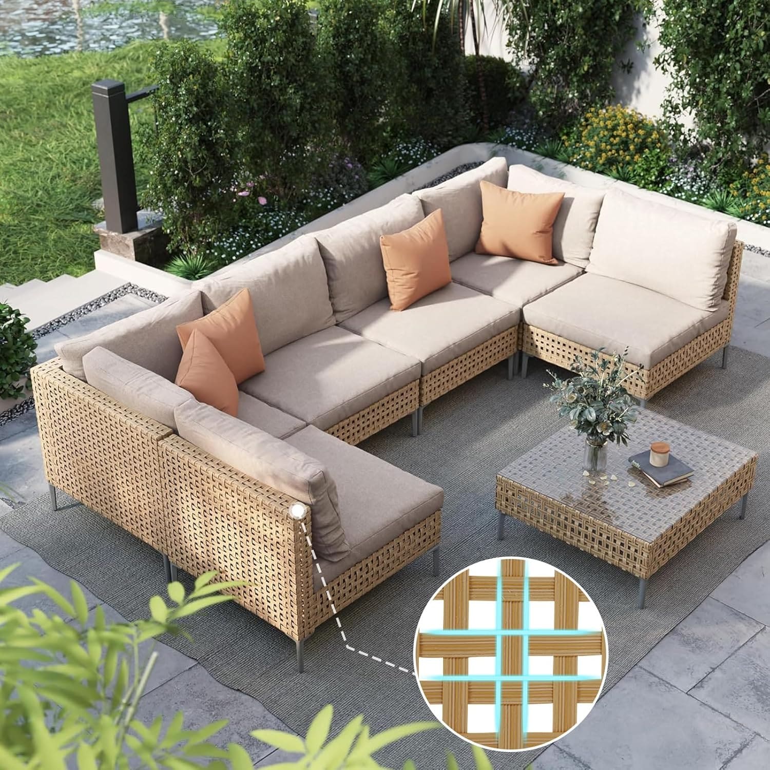 Mondawe MA-BF57S02 Patio-Sofas-Daybeds - View #2