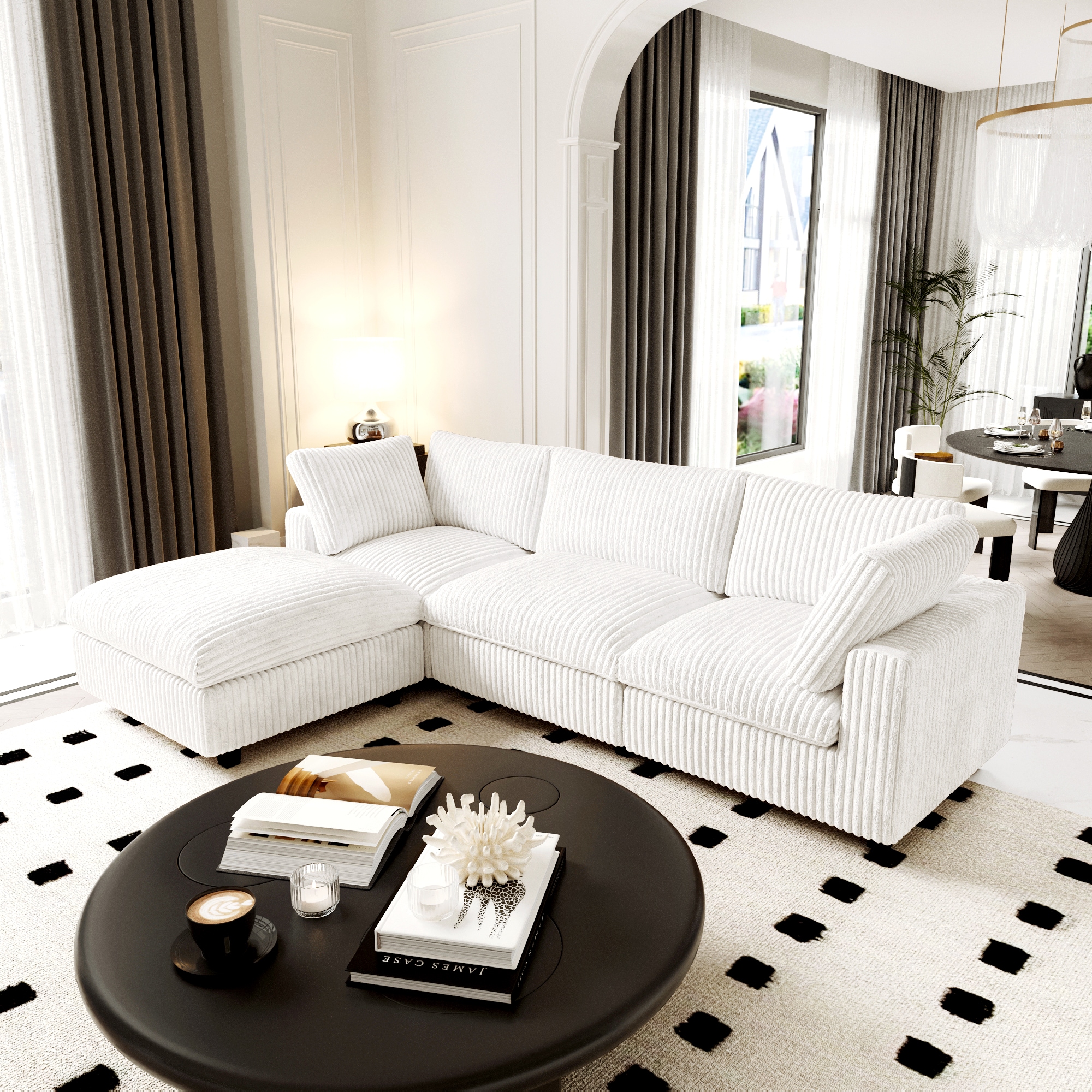 BuotiqHom DH-SF3+1-141BE Sofas-Loveseats - View #2