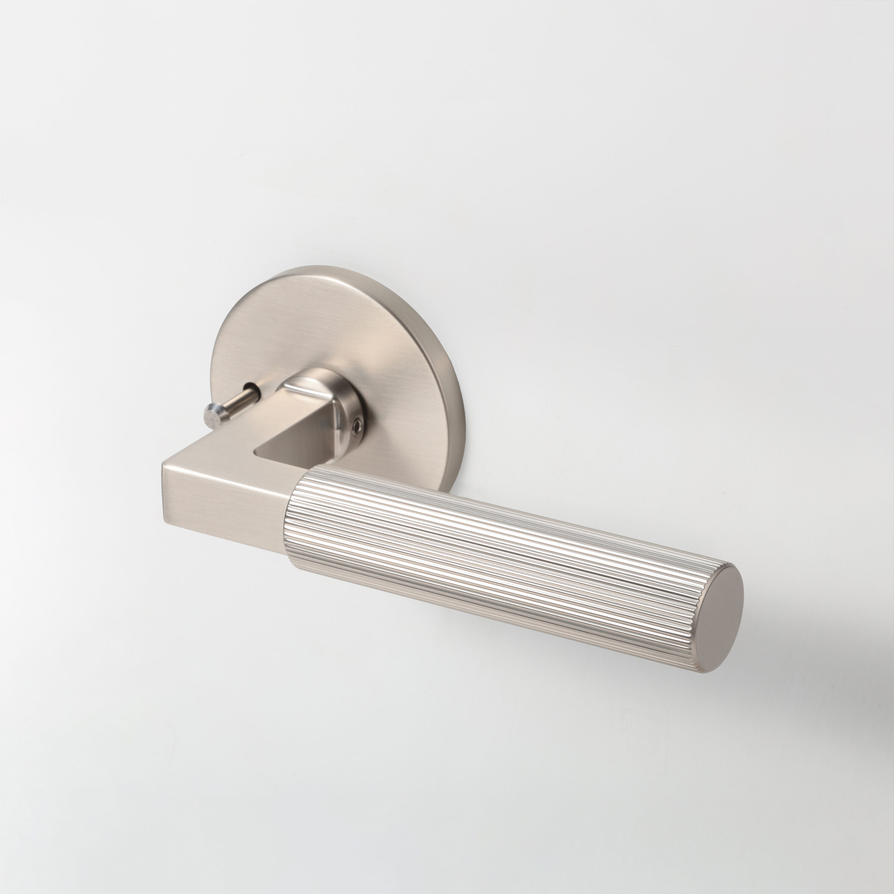 McBowery Mila Mila Satin Nickel Interior or Bed/Bath Hall/Closet Privacy Door Handle