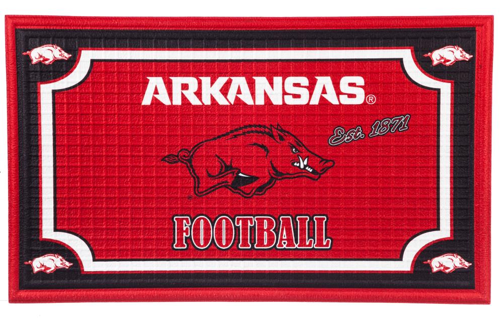 Team Sports America Arizona Cardinals 2-1/2-ft x 1-1/2-ft Interlocking Red  Rectangular Outdoor Decorative Sports Door Mat in the Mats department at