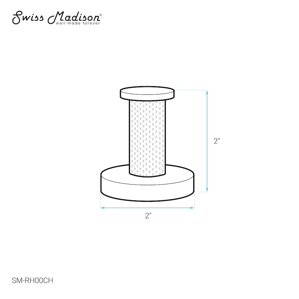Swiss Madison SM-5-RH00CH Robe-Hooks - View #2