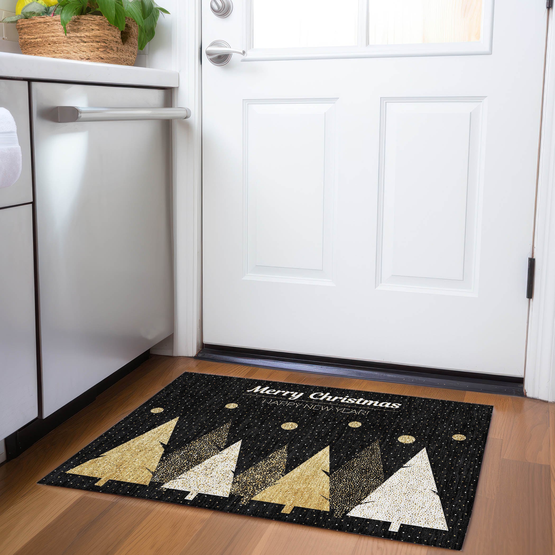 Addison Rugs AMF222MI20X30 Mayfield AMF222MI 2 x 3 (ft) Loomed Polyester Midnight Rectangular Indoor Abstract Machine washable Area rug