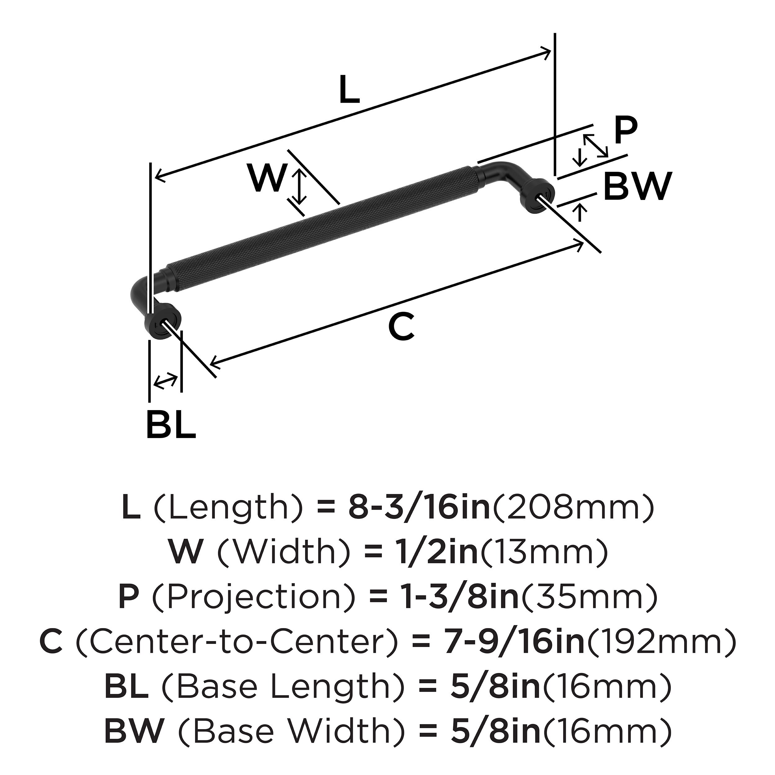 Amerock BP37685MB Cabinet-Pulls - View #4