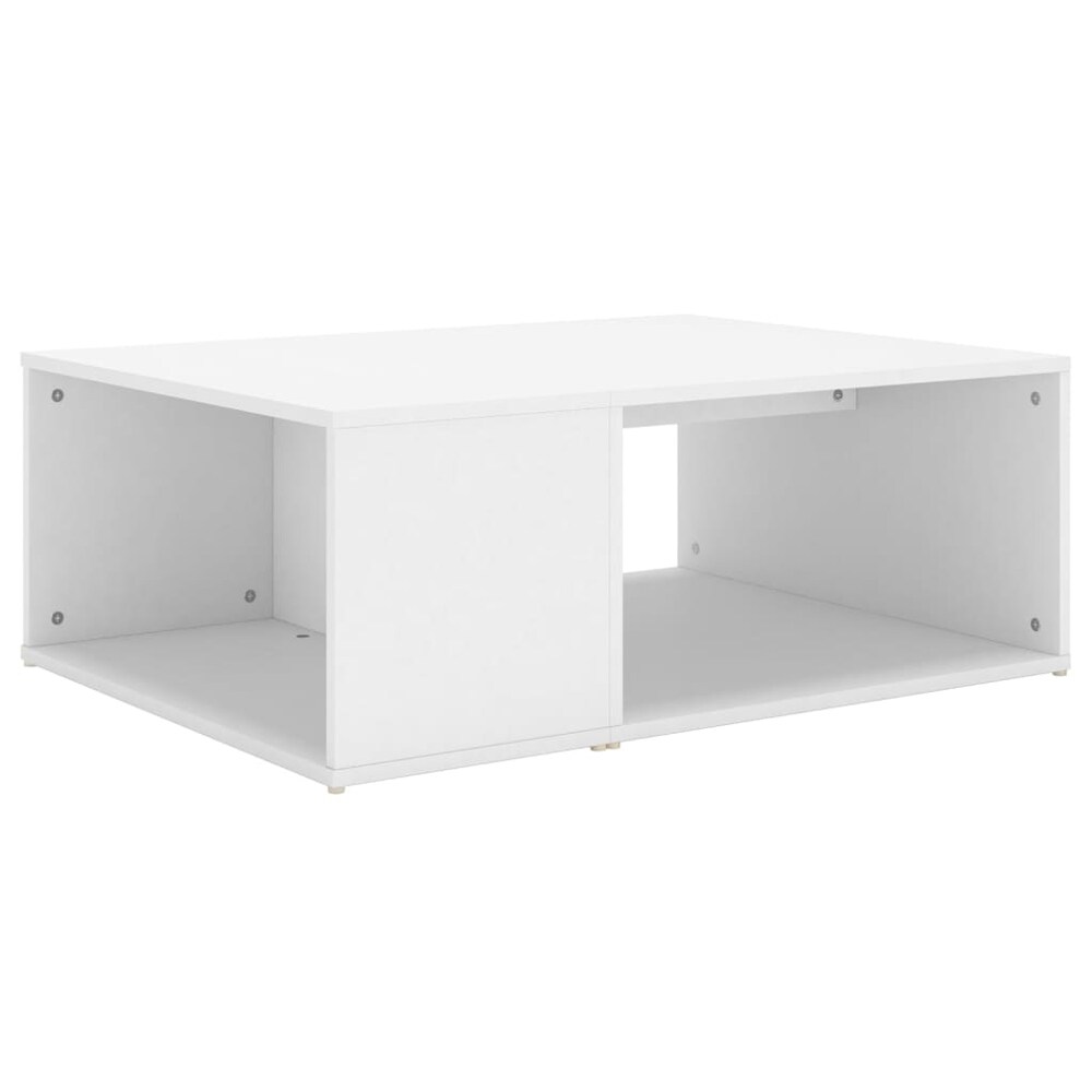 vidaXL -  Coffee Table White 35.4 inches x 26.4 inches x 13inches Engineered Wood