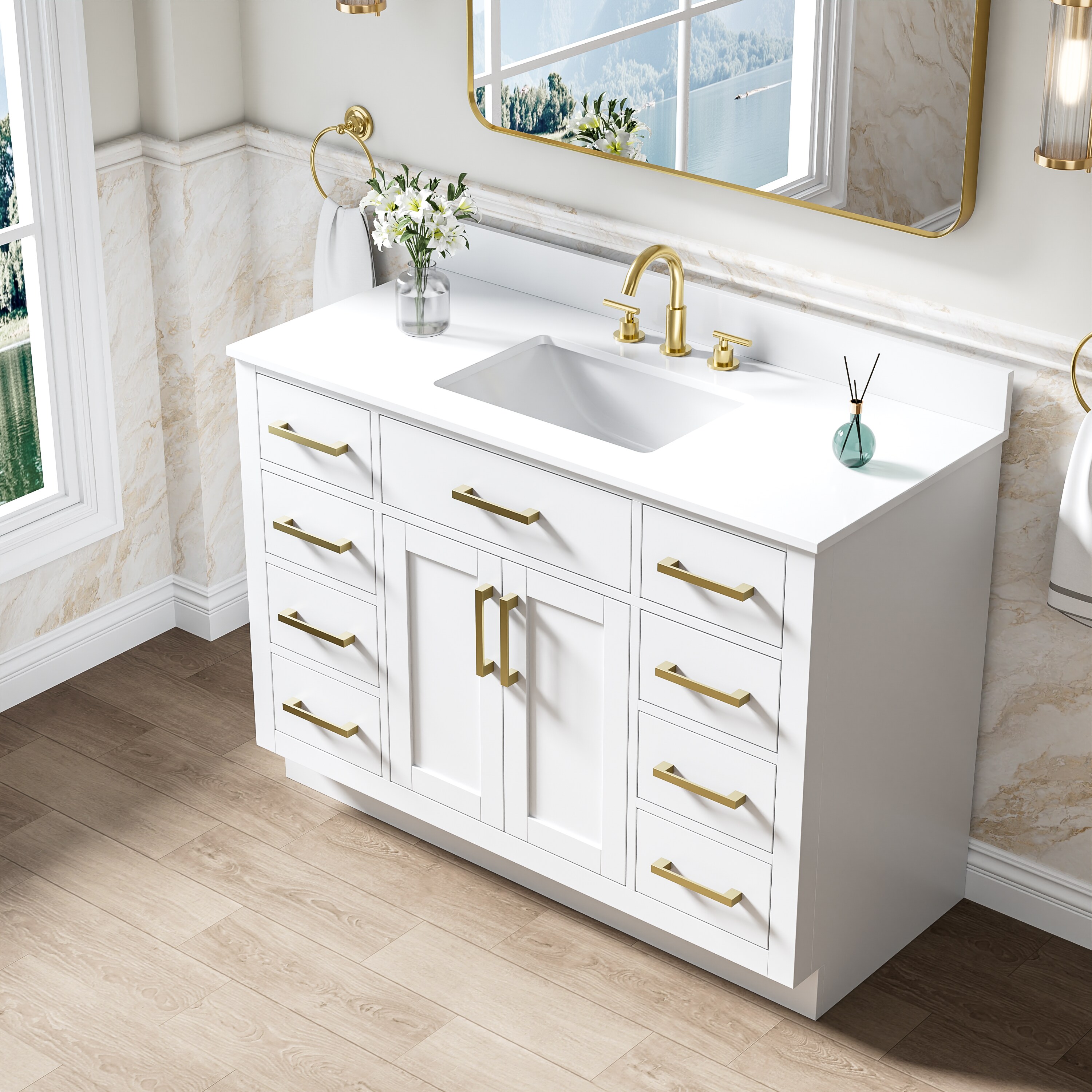 Ayelon BVMCWT48WC Bath-Vanity-Combo - View #4