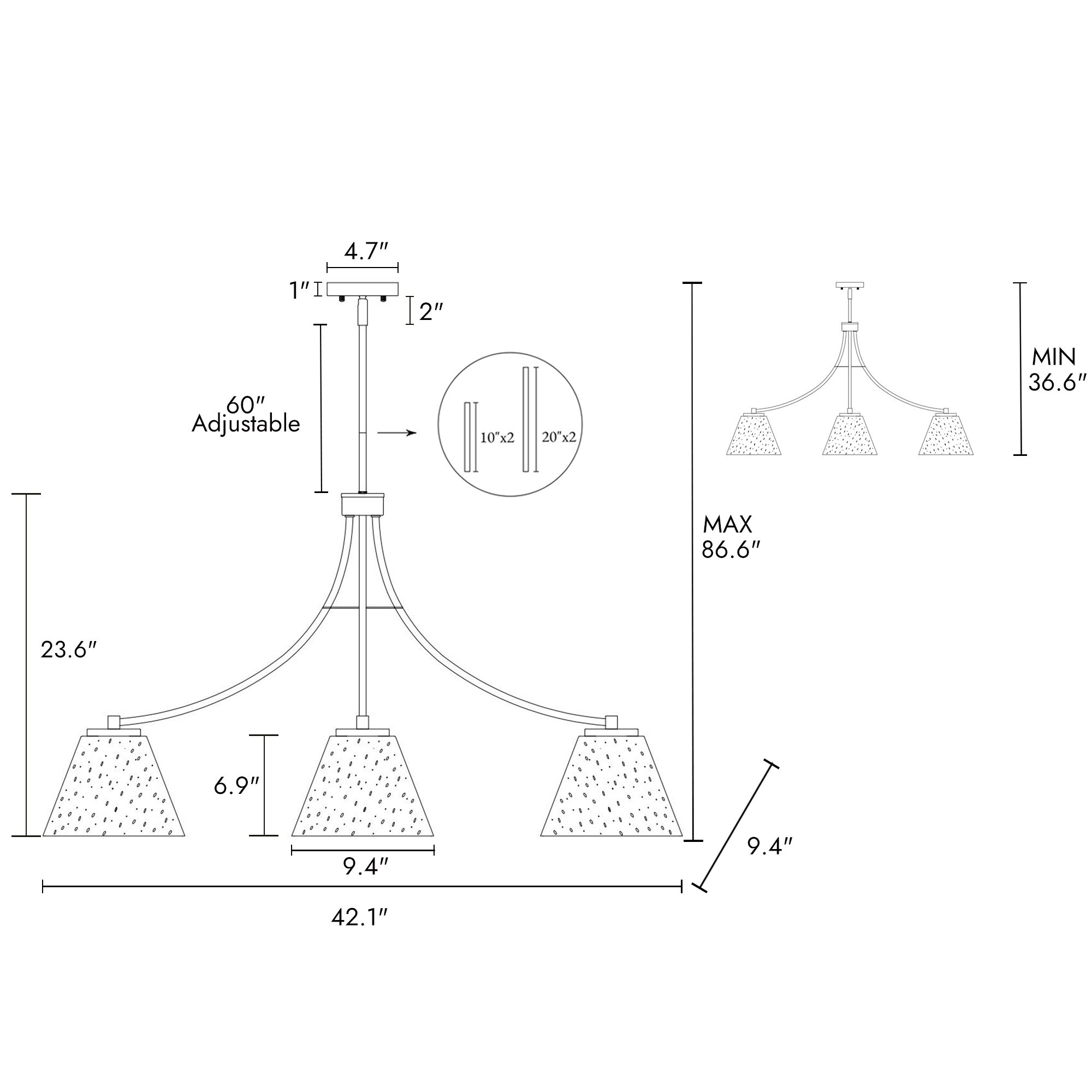 LNC LE7ZFFV5412I9C Pendant-Lights - View #6