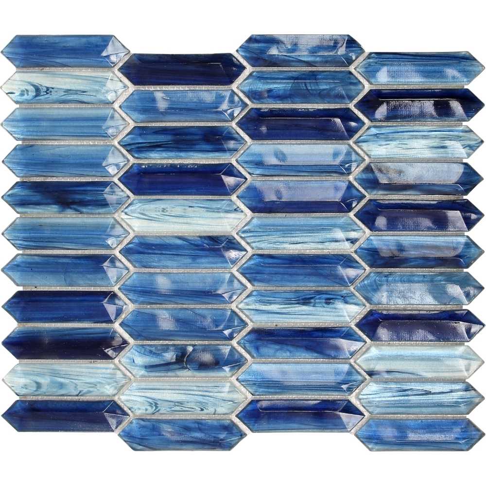 The Tile Life SSEAGPICKAR Sample- Island Antigua Aruba 4-in x 4-in Glossy Glass Wall Tile
