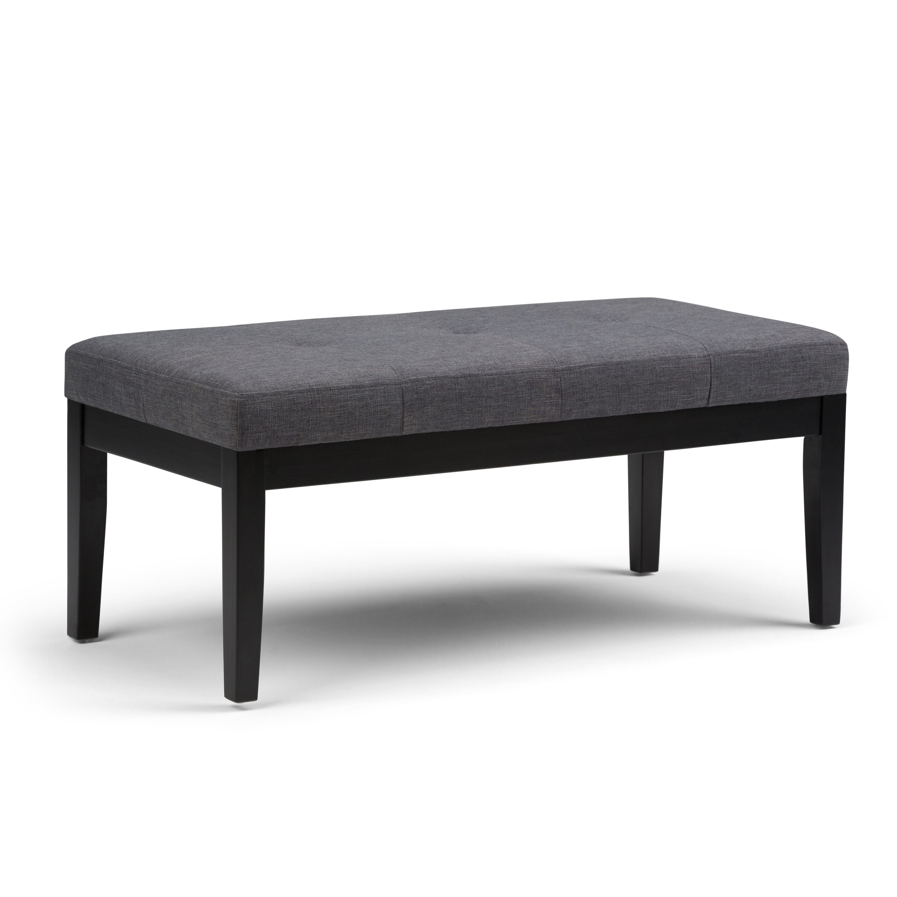 Simpli Home Avalon Modern Cloud Grey Storage Ottoman in the Ottomans & Poufs  department at