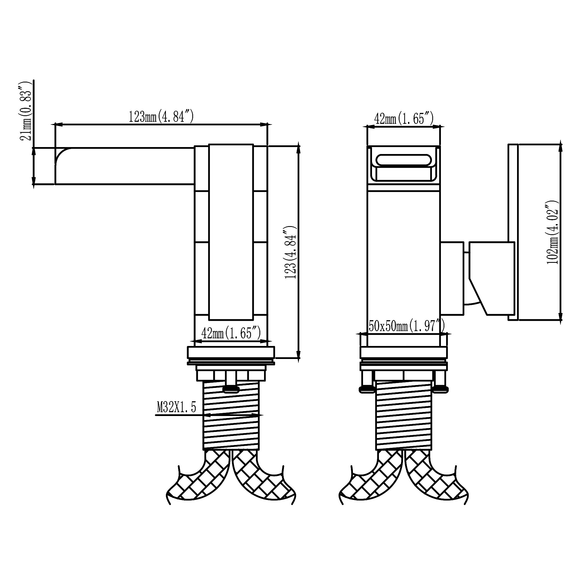 WELLFOR WB-FA019MB Lavatory-Faucets - View #3