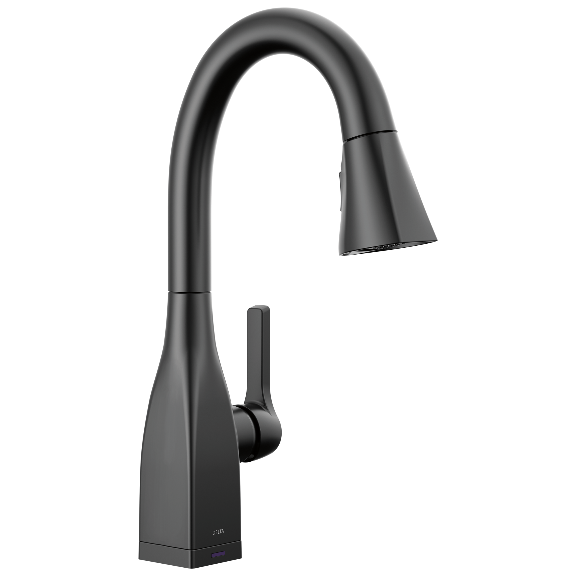 Delta 9983T-BL-DST Mateo Touch2O Matte Black Single Handle Deck-mount Touch-on Residential Bar and prep Kitchen Faucet with Sprayer