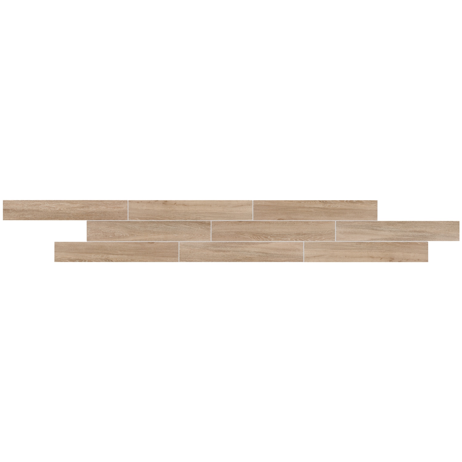 Daltile Emerson Wood Butter Pecan 8-in x 48-in Matte Porcelain Wood look Floor and Wall Tile ( 15.18-sq ft Carton )