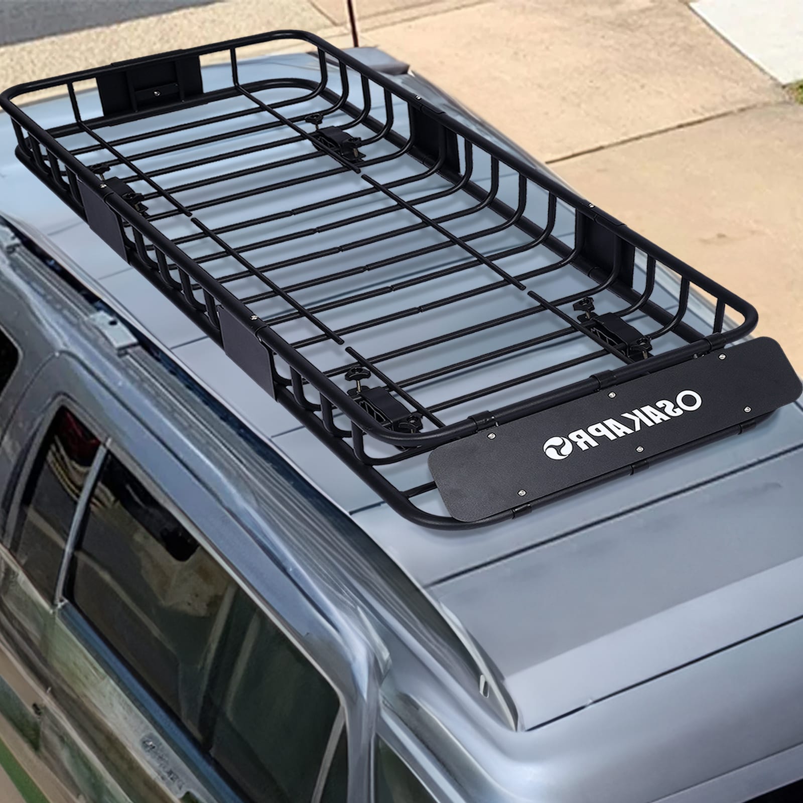 Maocao Hoom 64-in L x 23-in W x 6-in H Steel Roof Cargo Basket FZ40104 ...