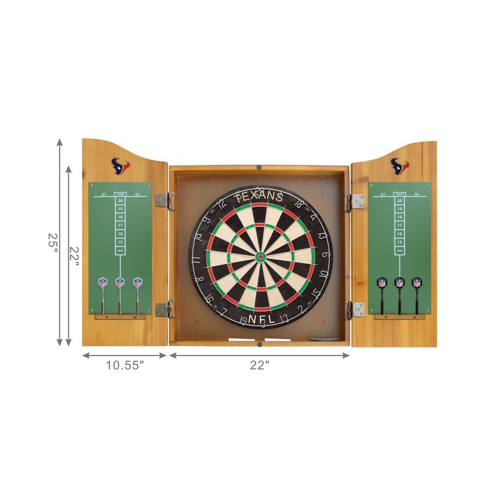 NFL Pittsburgh Steelers Dartboard Cabinet Set Multi