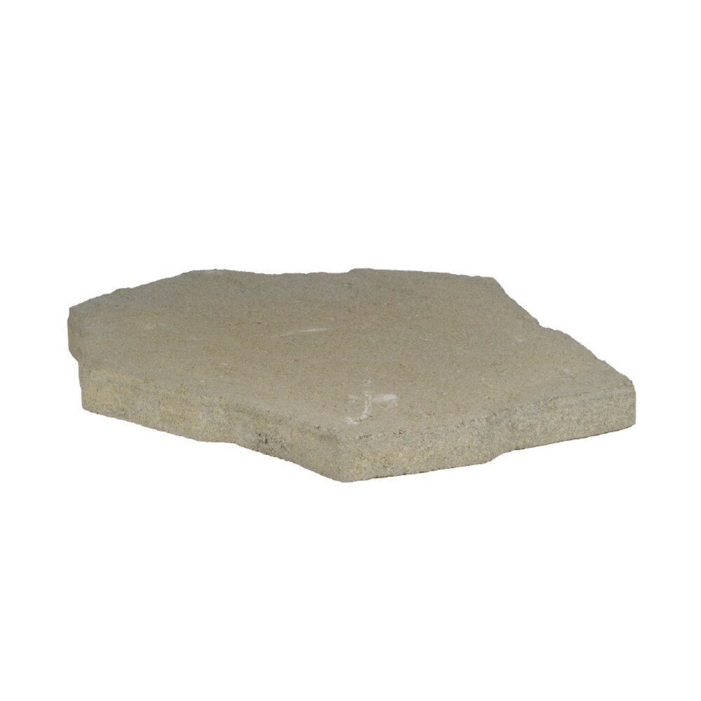  20267 21-in L x 16-in W x 2-in H Irregular Gray/Sand Concrete Patio Stone