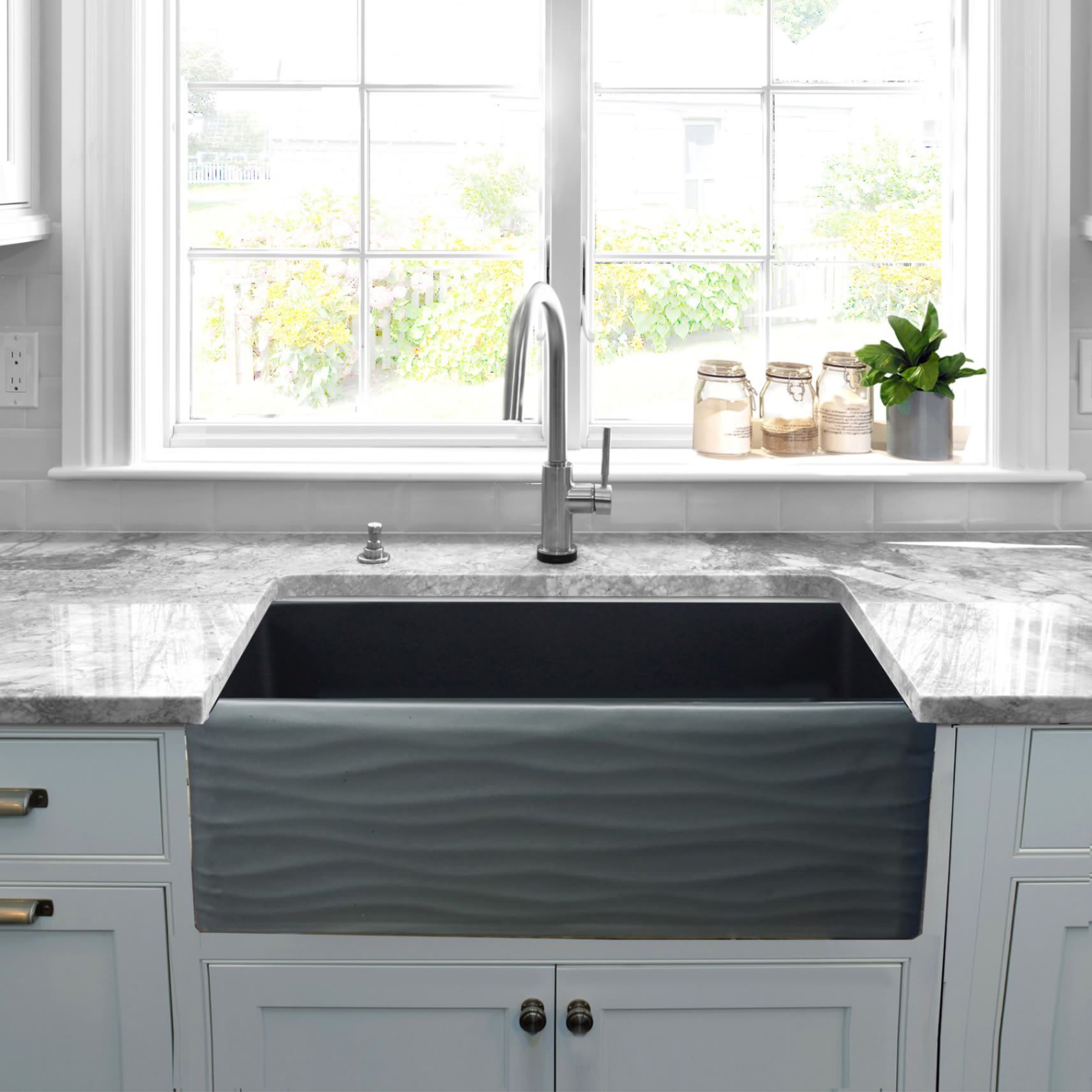 Nantucket FCFS3320S-MB-WAVES Kitchen-Sinks - View #5