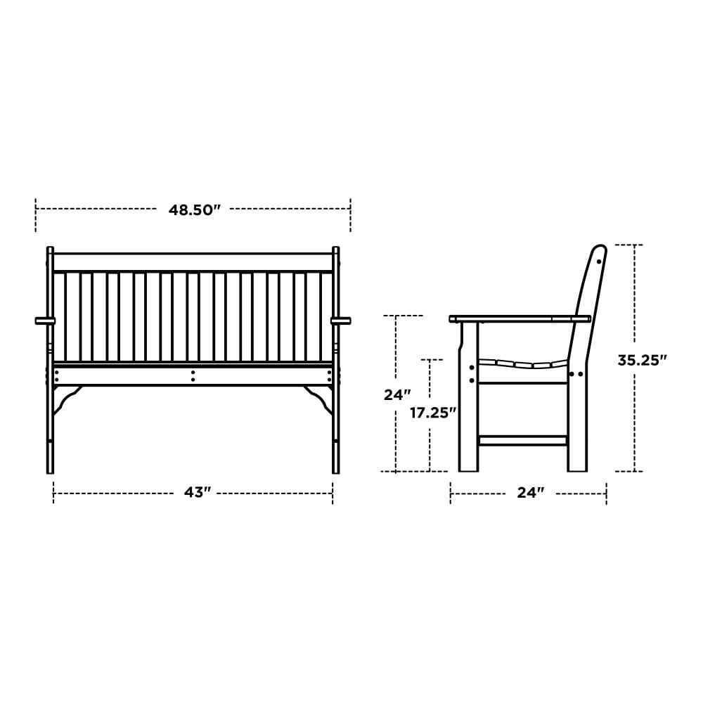POLYWOOD GNB48MA benches - View #8