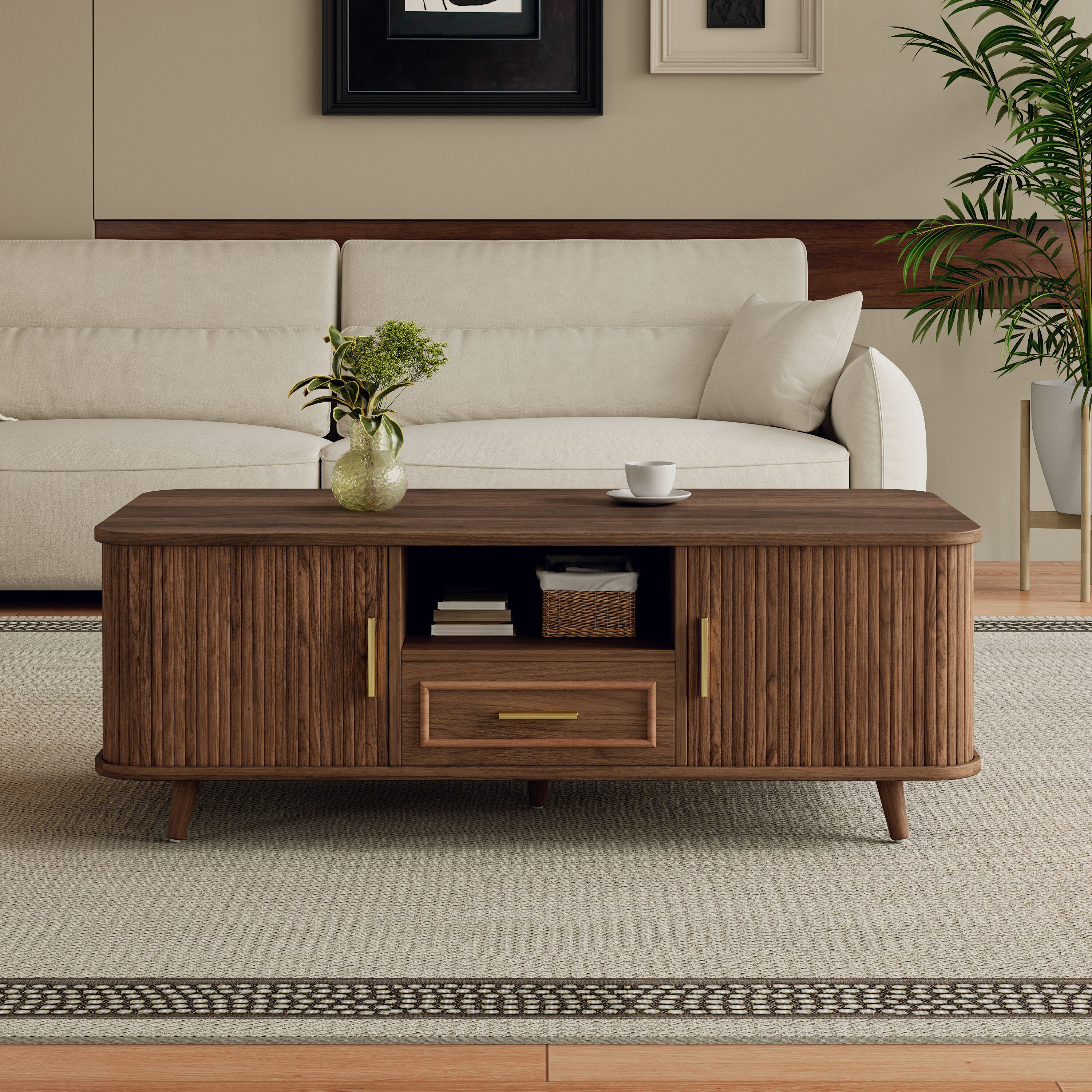 Christopher Knight Home Nova Modern Wood Multi Storage Coffee