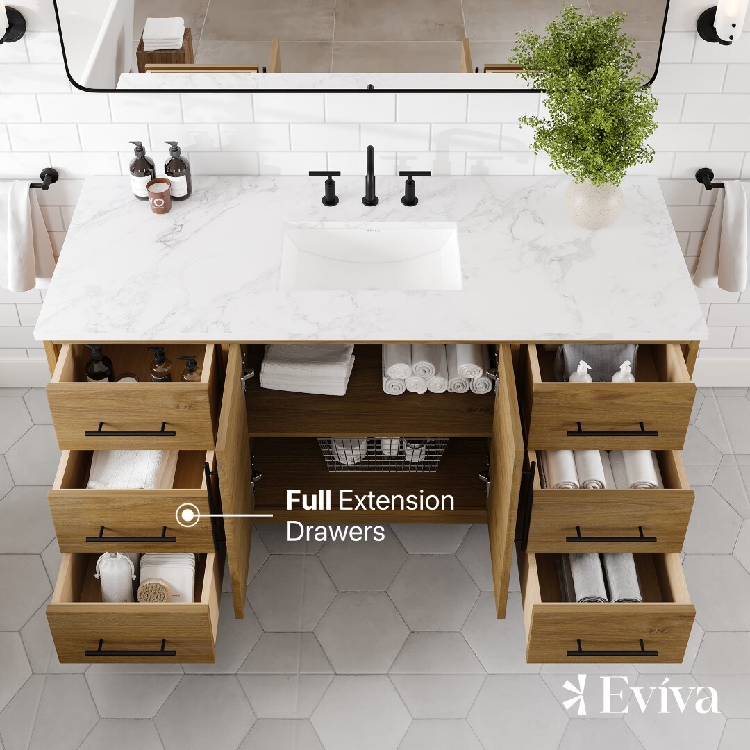 Eviva EVVN616-60OAK-SS Bath-Vanity-Combo - View #4