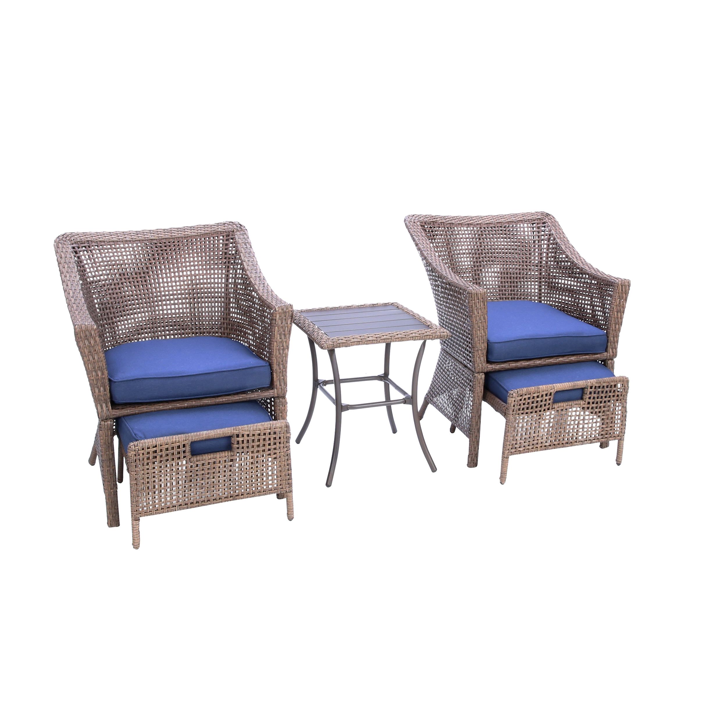 patio chair with nesting ottoman lowes