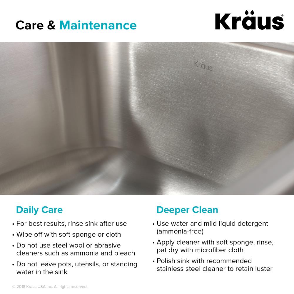 Kraus Premier Kitchen Sink Undermount 30 75 In X 19 5 In Stainless   10154311 