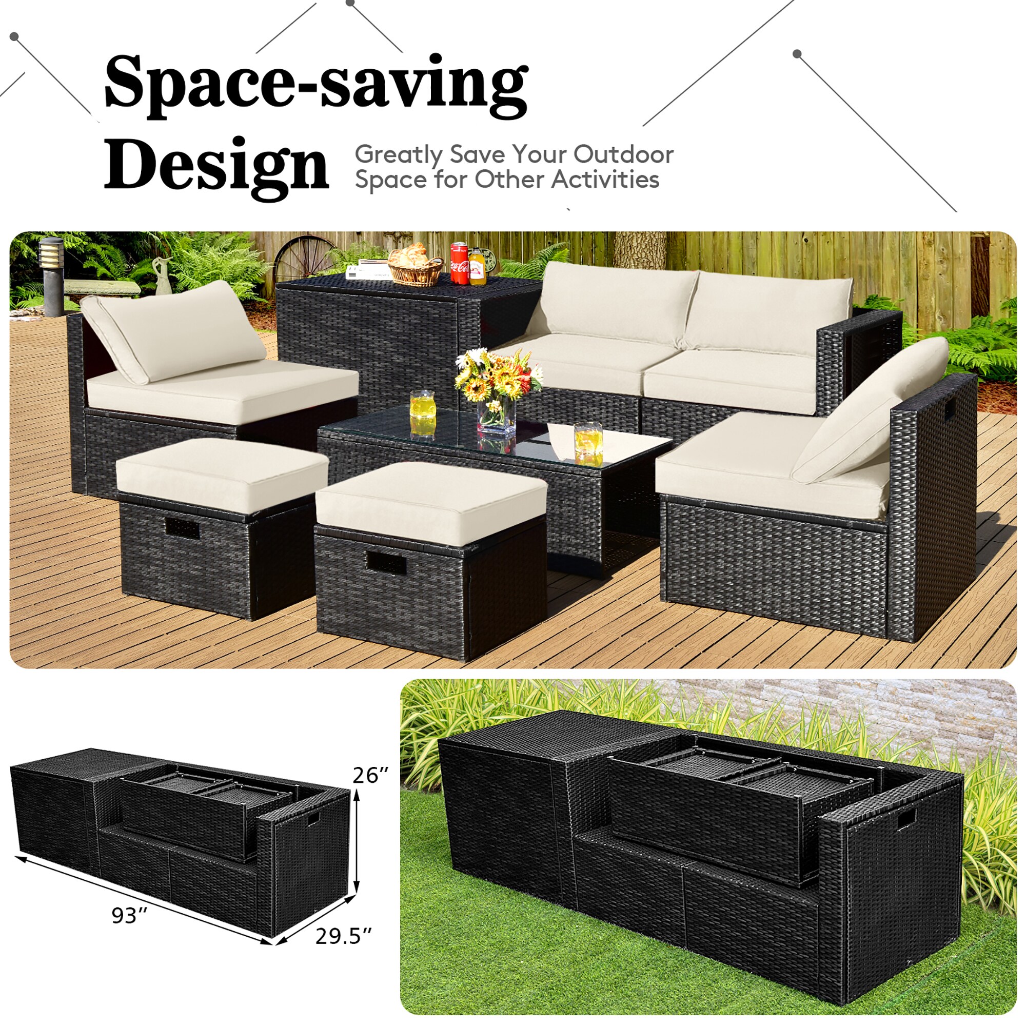 Costway LWS00843 Patio-Conversation-Sets - View #5