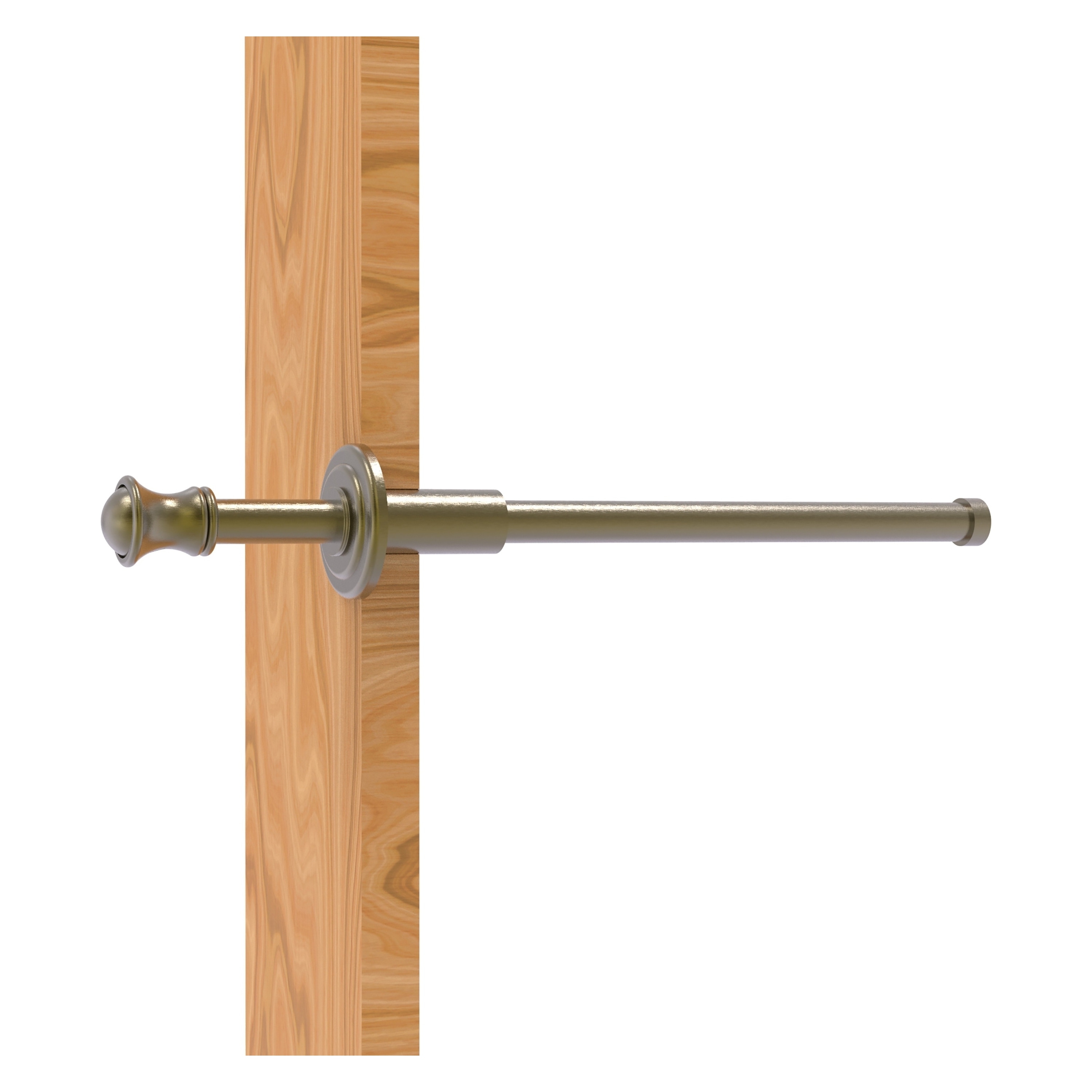 Allied Brass CL-23-ABR Carolina Antique Brass Single -Hook Wall mount Towel Hook