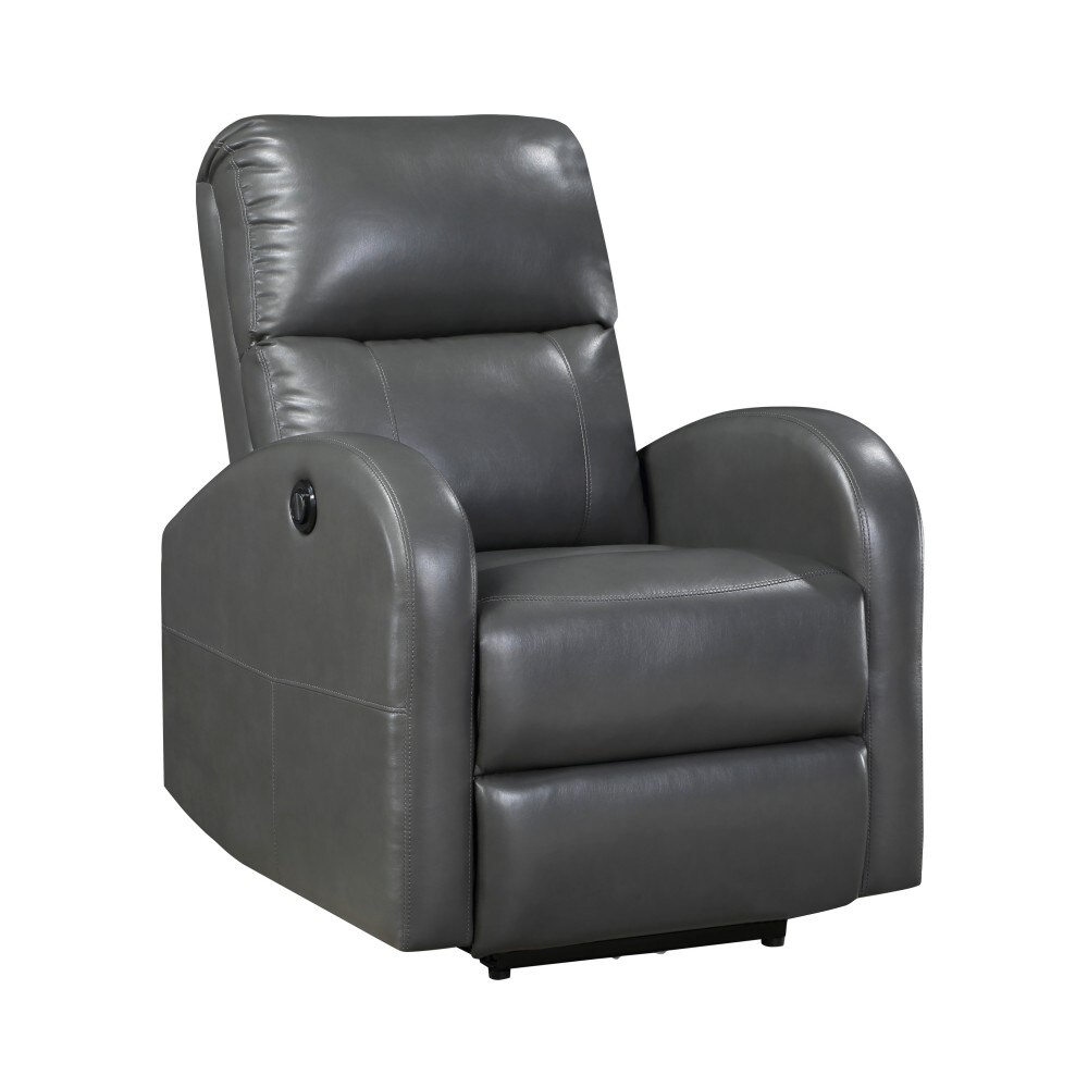 Clihome W50-ZO-0059 Massage Recliner Chair Gray Microfiber Upholstered Powered Reclining Massage chair