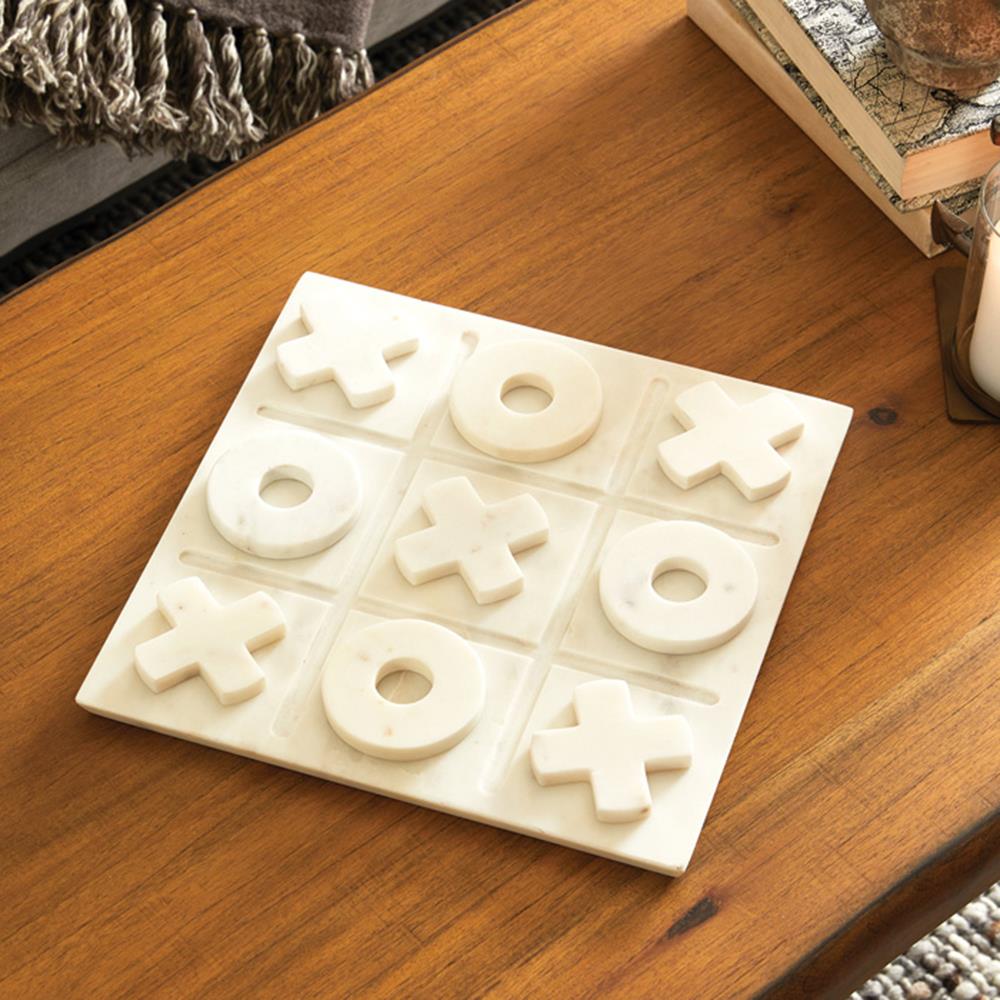 Marble Tic Tac Toe Game Set by Crate&Barrel - Dimensiva