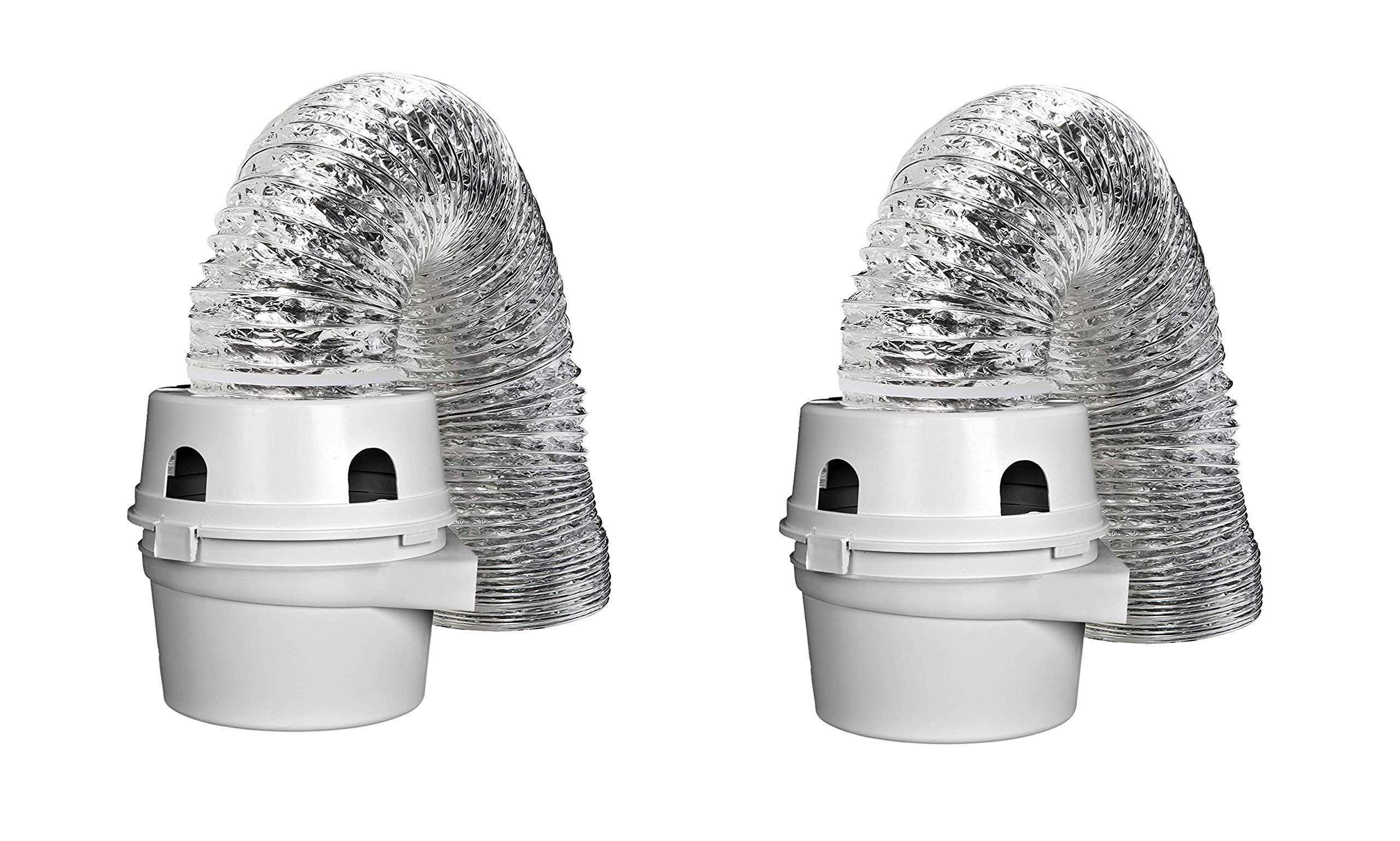 Dundas Jafine  Indoor Dryer Vent Kit with 4-Inch by 5-Foot Proflex Duct White (.2 Count (4 Inch))